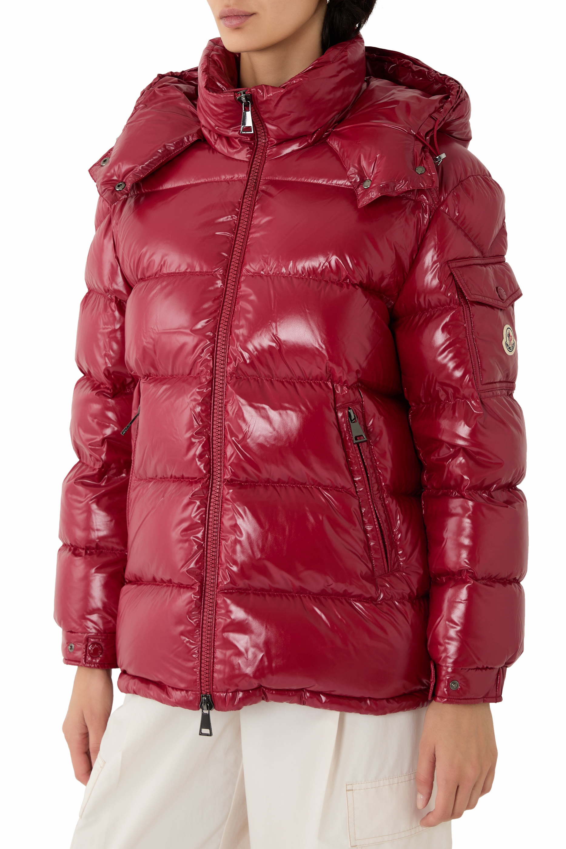 Maire Hooded Short Down Jacket