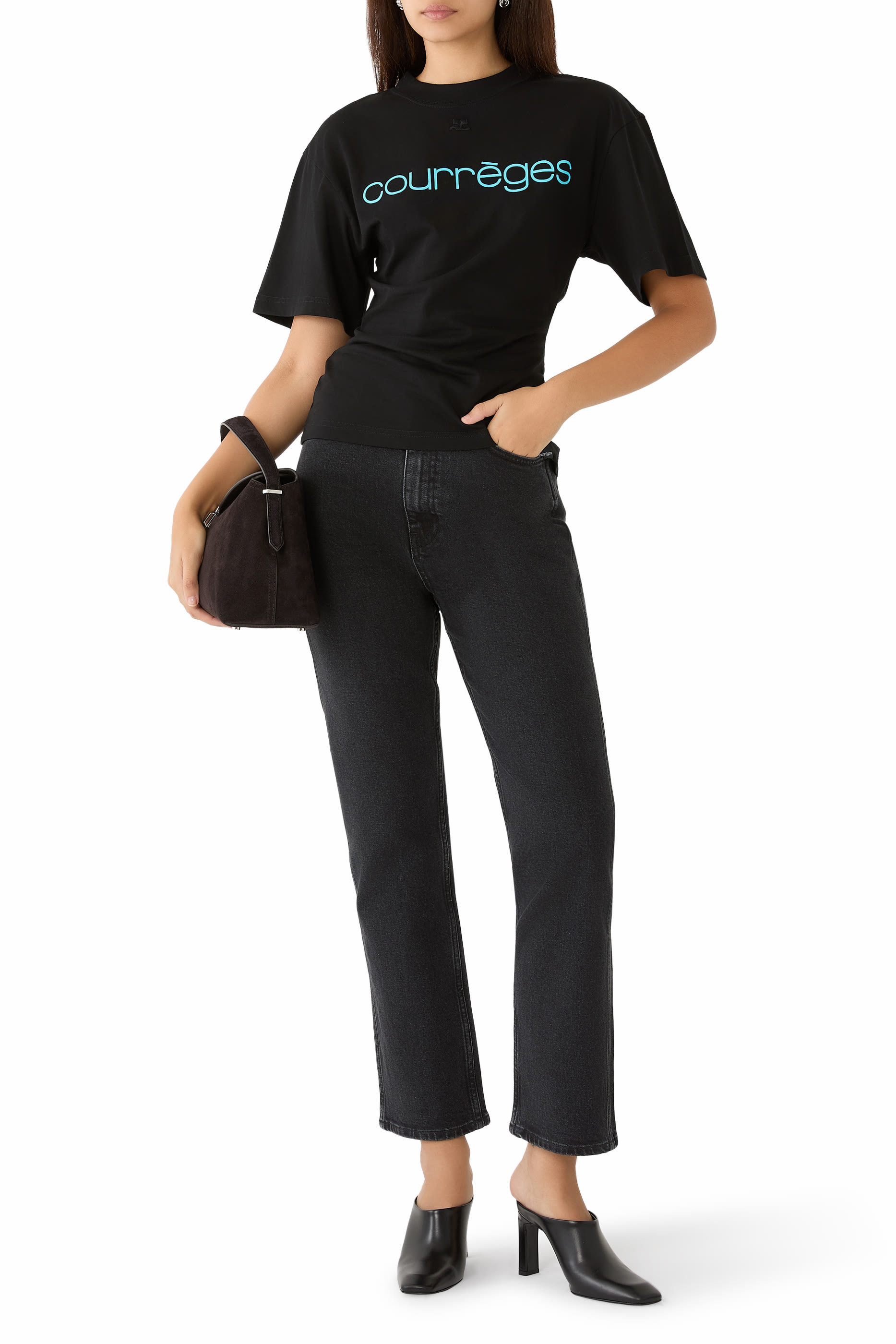 Logo Waisted Printed T-Shirt