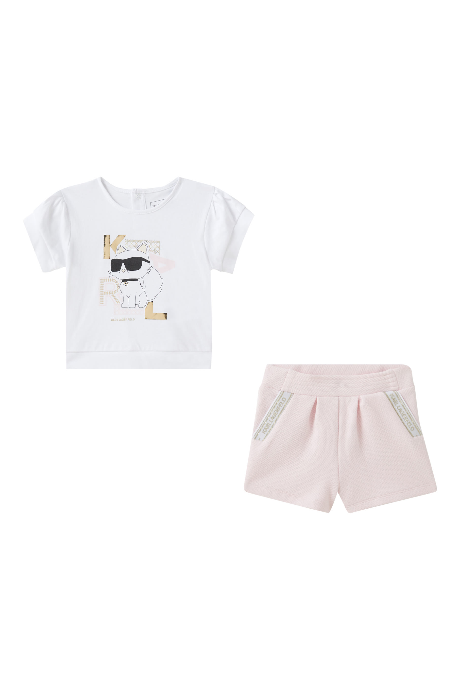 Kids Choupette Logo Shorts Set