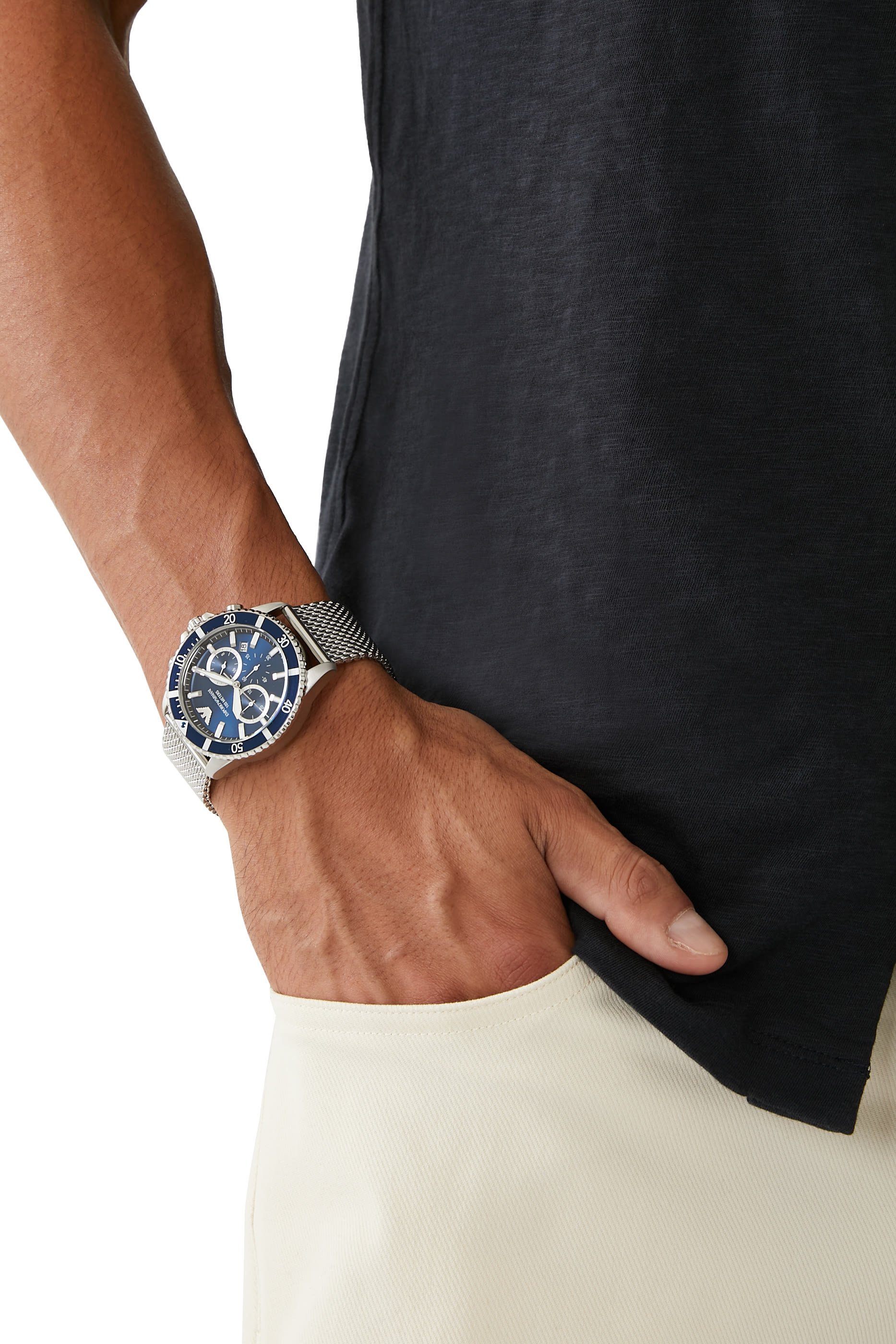Chronograph 43mm Stainless Steel Watch