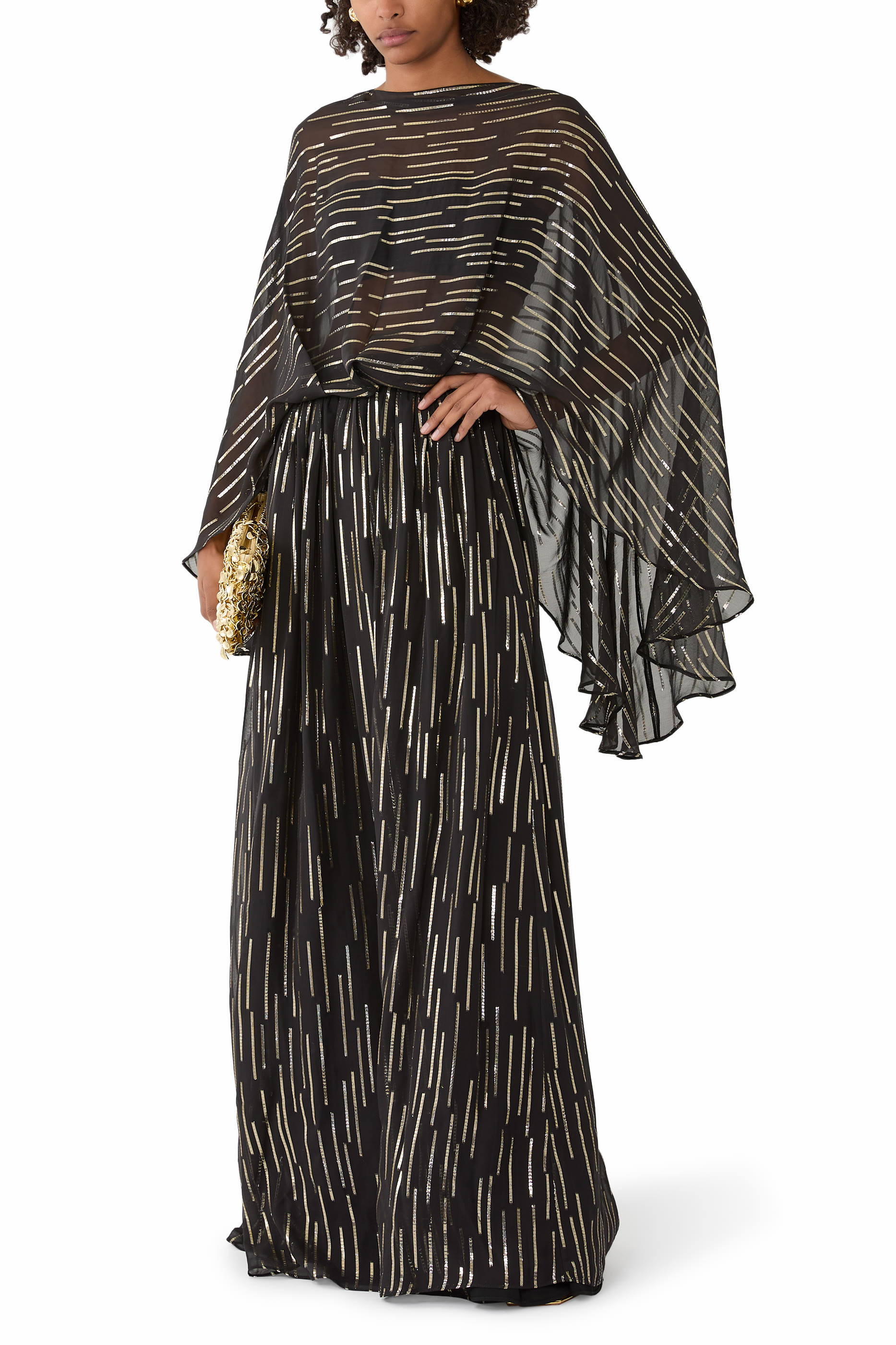 Tribeca Striped Maxi Dress
