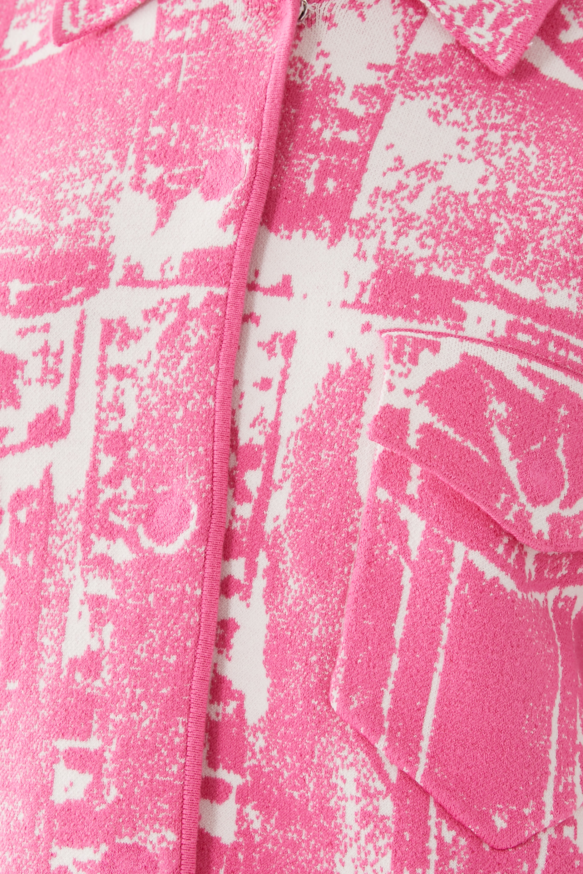 Hana Denim Print Oversized Jacket