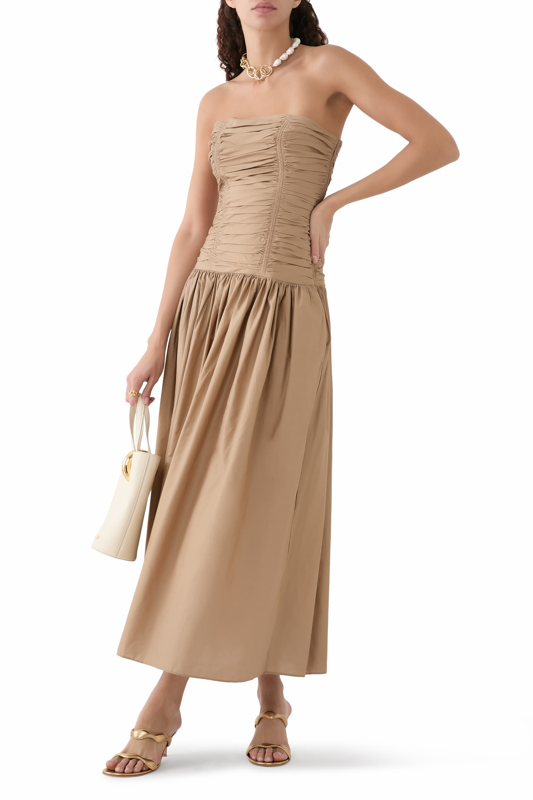 Strapless Drop Waist Dress