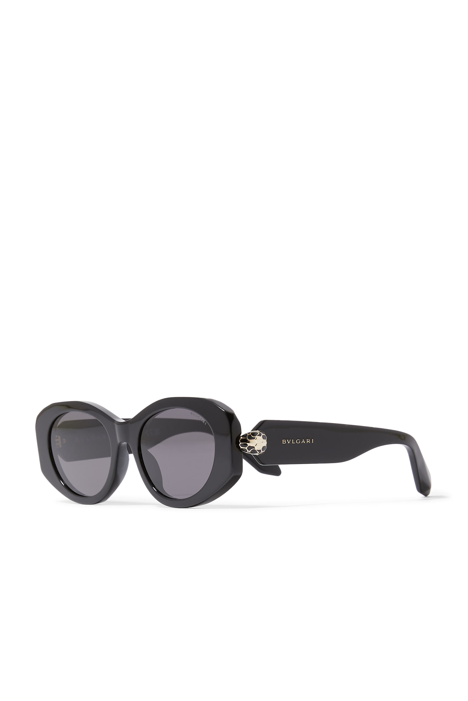 Serpenti Oval Frame Sunglasses