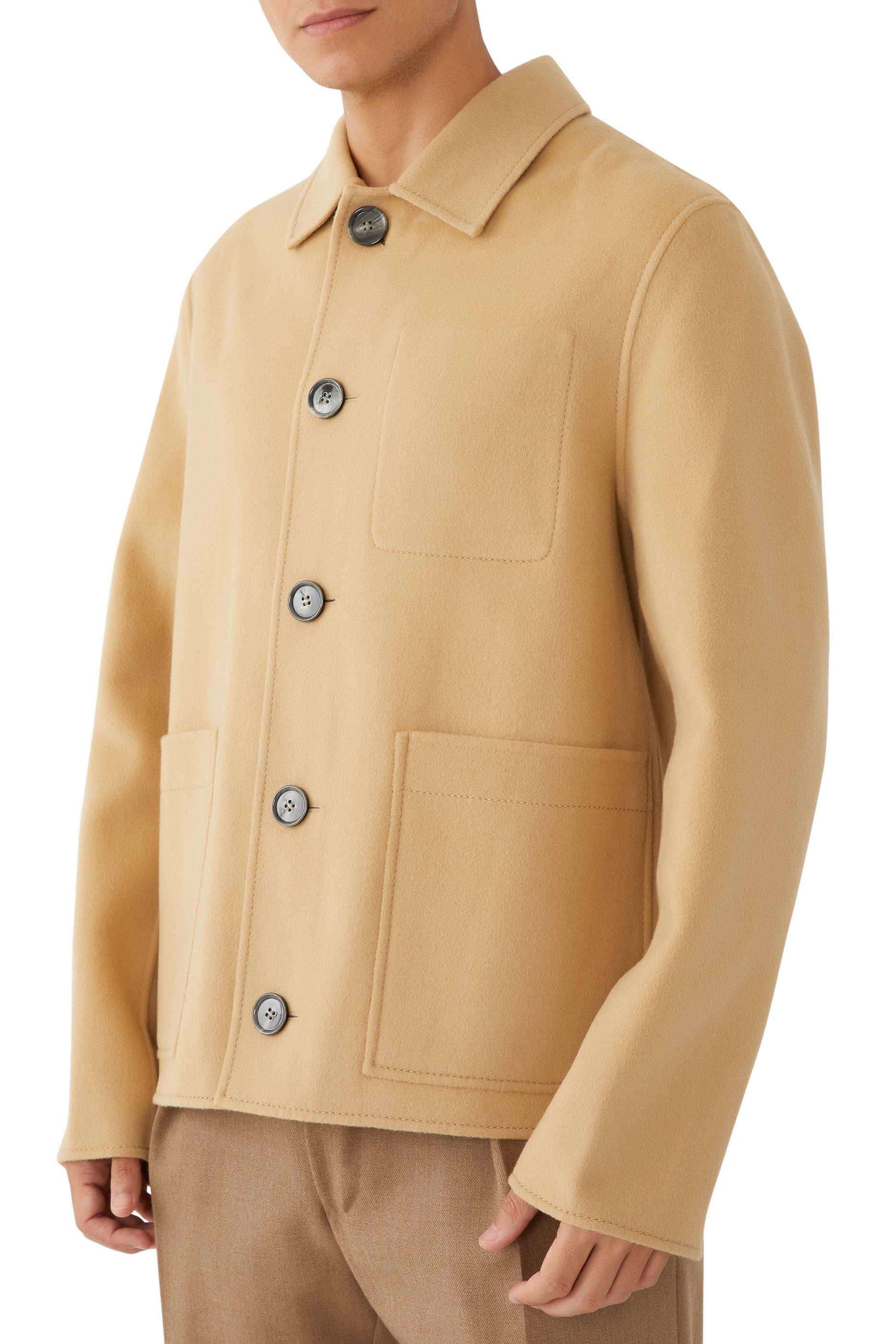 Boxy Buttoned Jacket