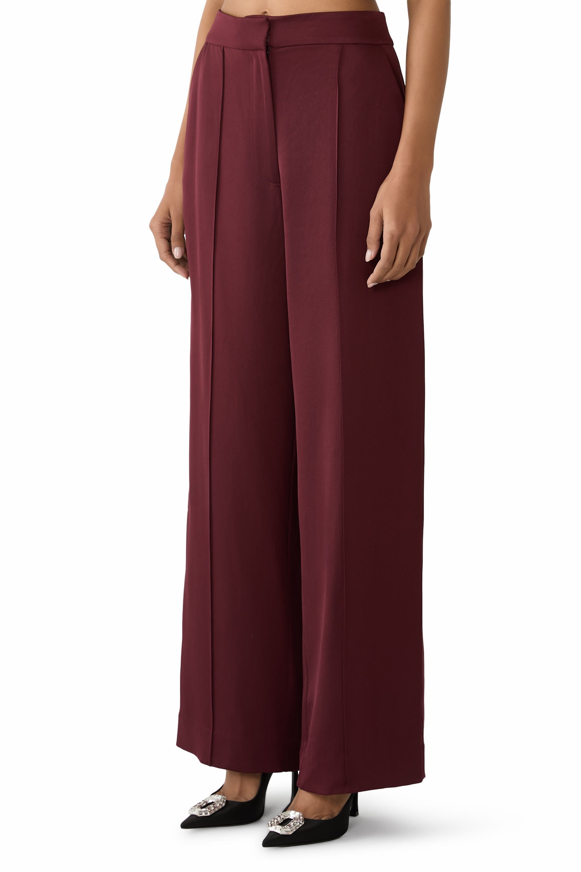 Kyra Satin Wide Leg Pant 