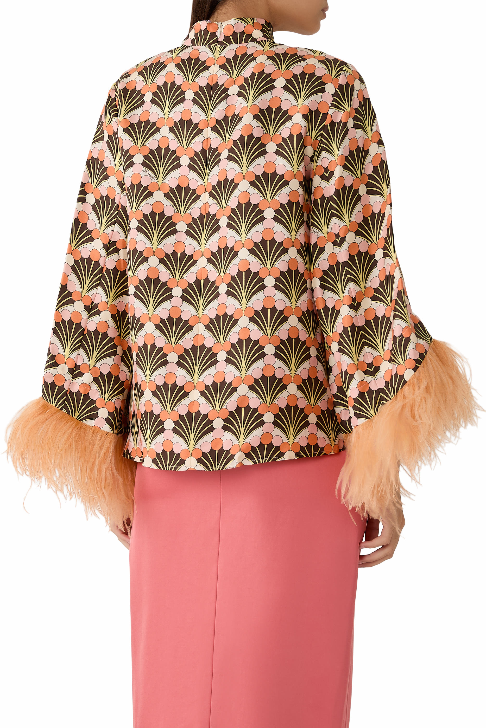 Make an Exit Feather-Trimmed Top