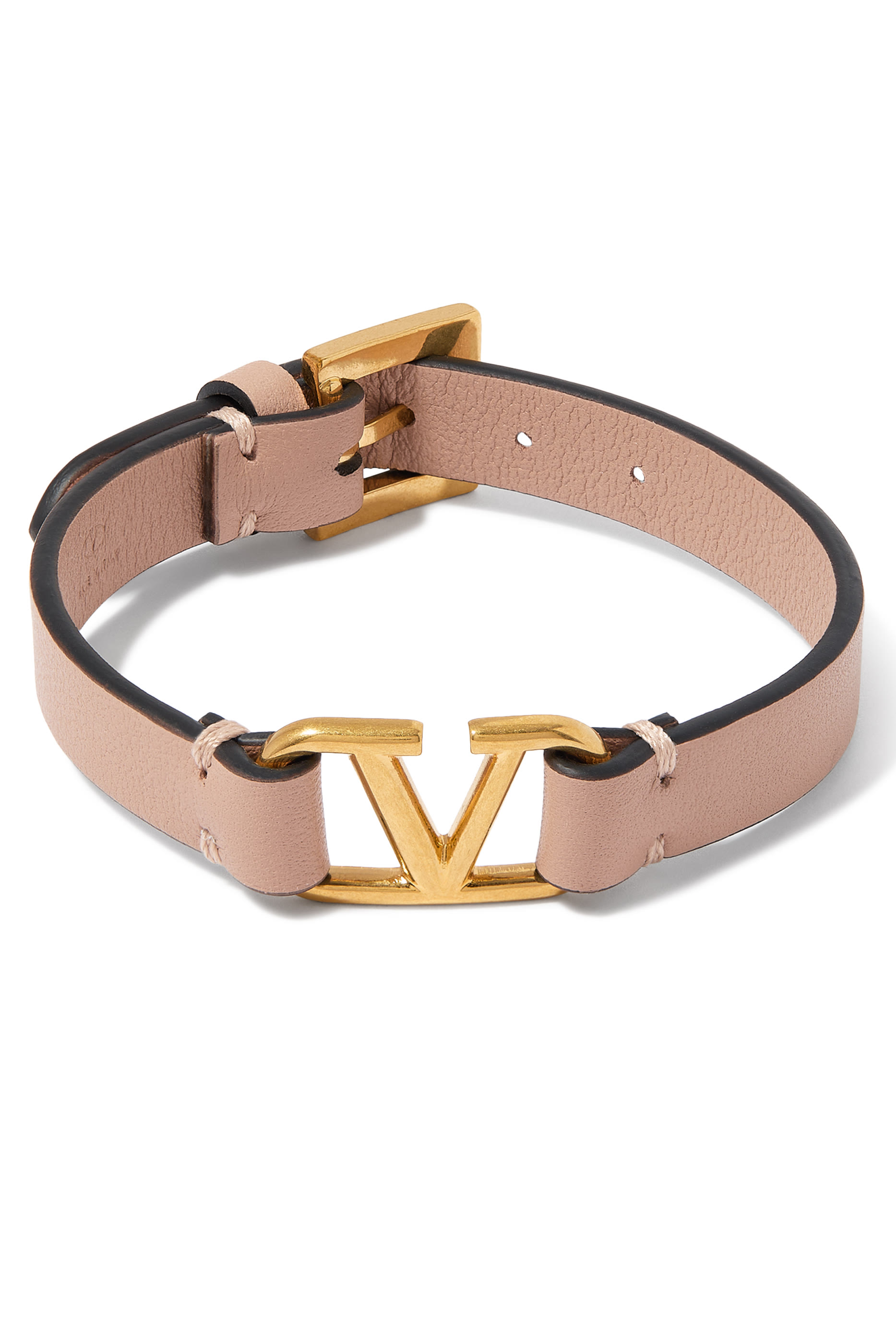 VLogo Signature Leather Bracelet