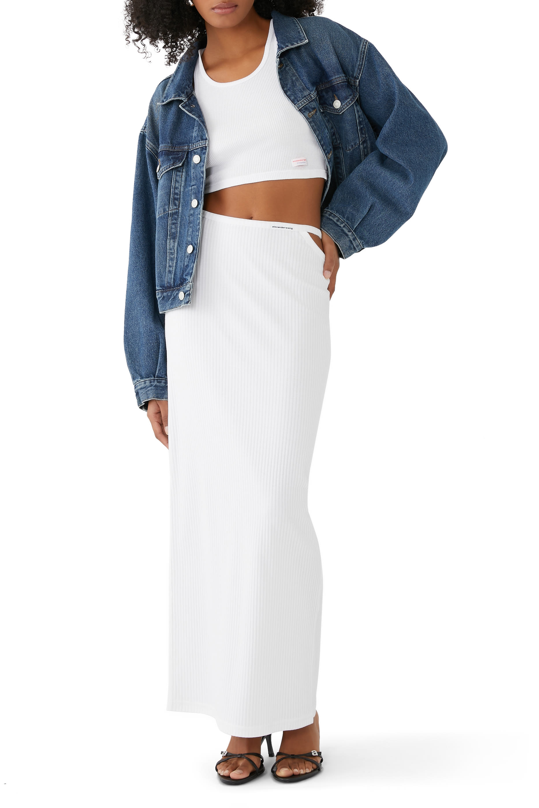 Cut-Out Maxi Skirt