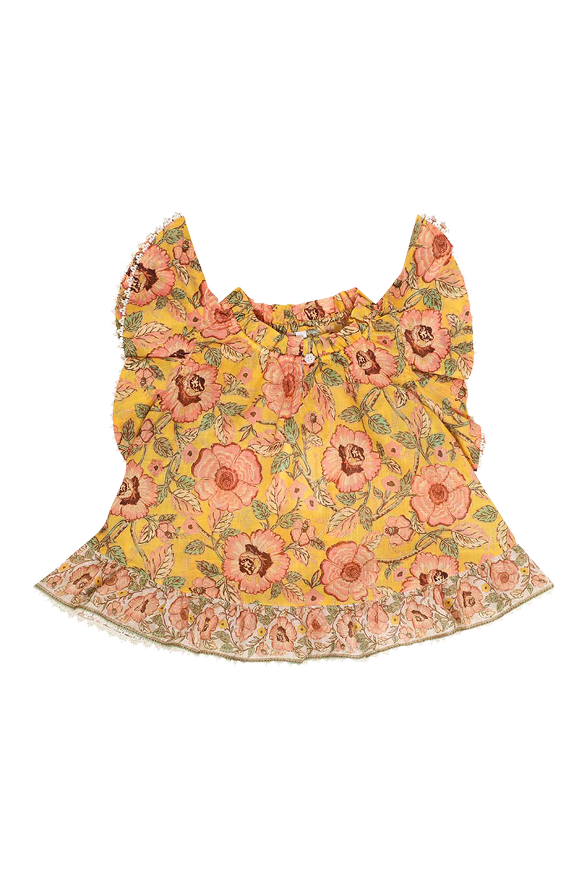 Kids Junie Frill Sleeve Top