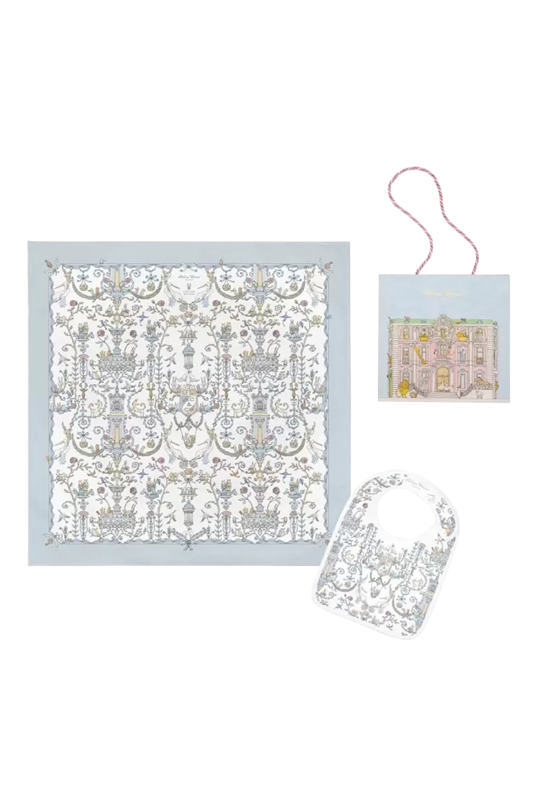 Kids Carré and Satin Bib Set