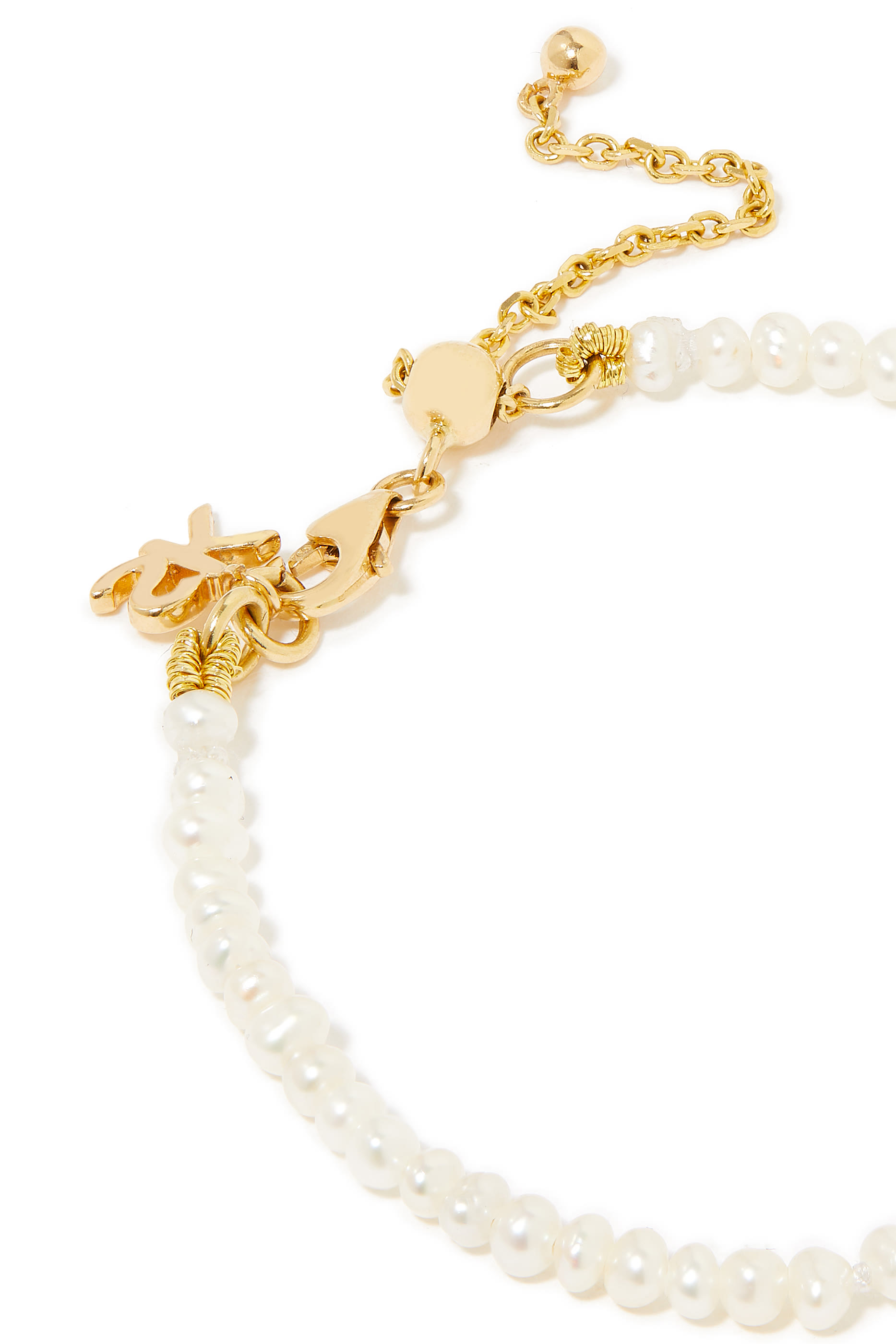 Beaded Bracelet, 18k Yellow Gold & Pearls