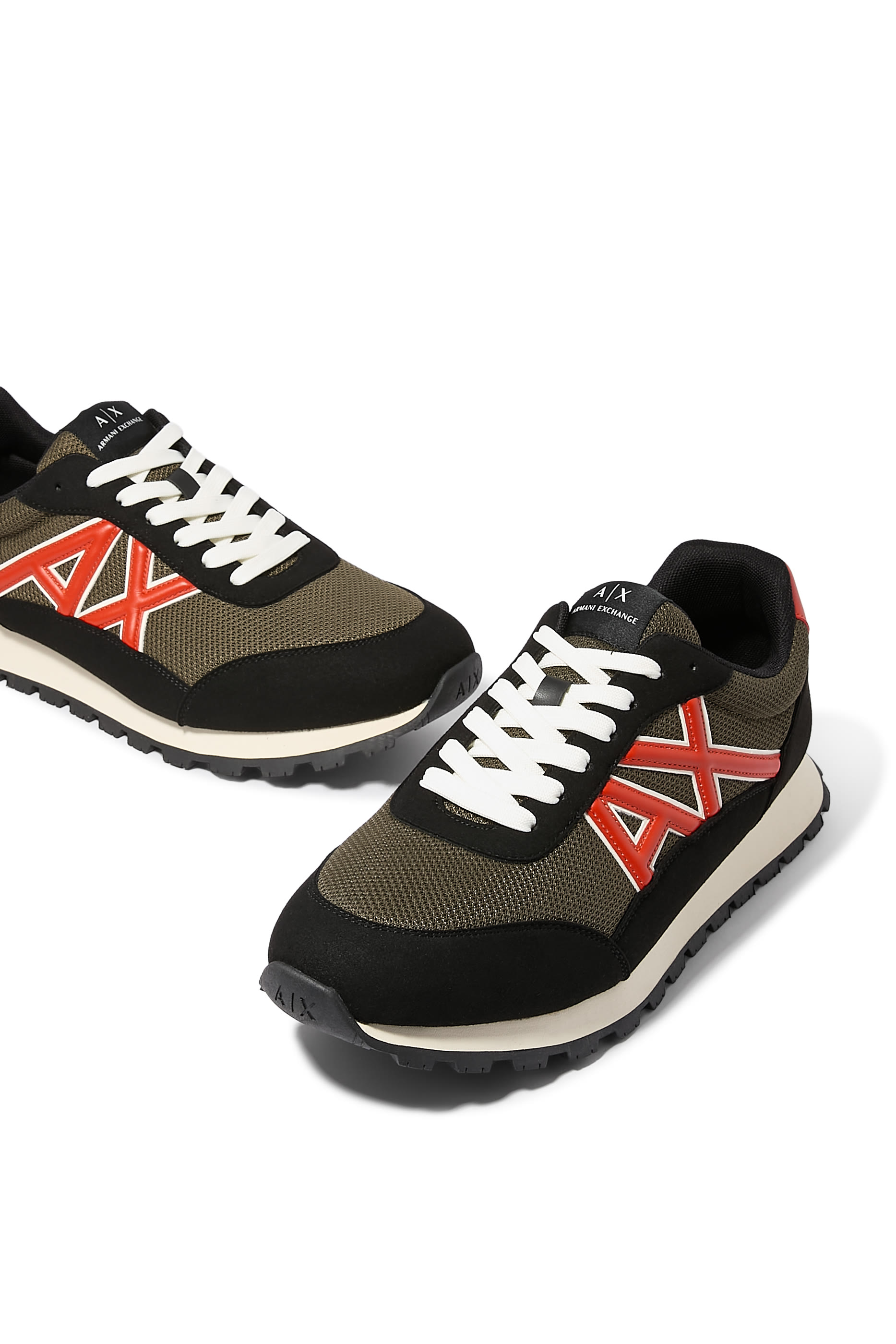 Drop Side AX Logo Low-Top Sneakers