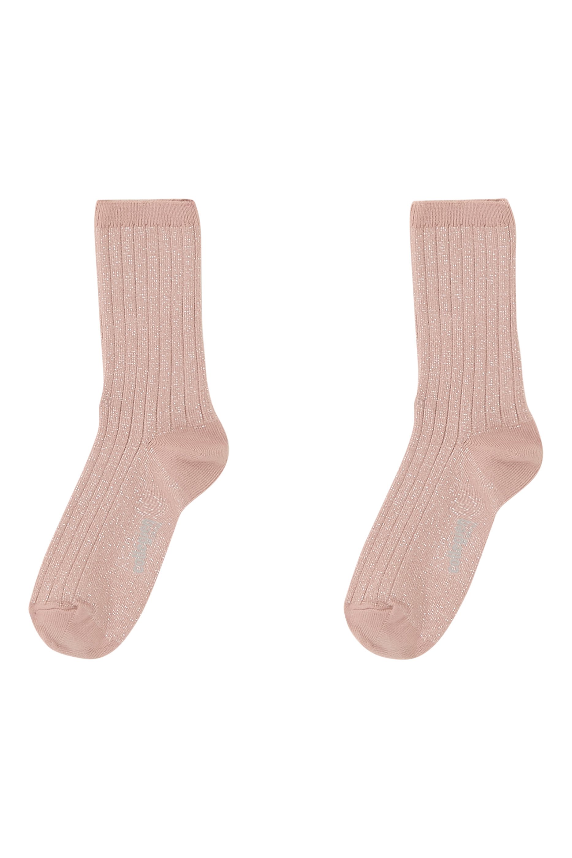 Kids Victoire Glitter Ribbed Crew Socks