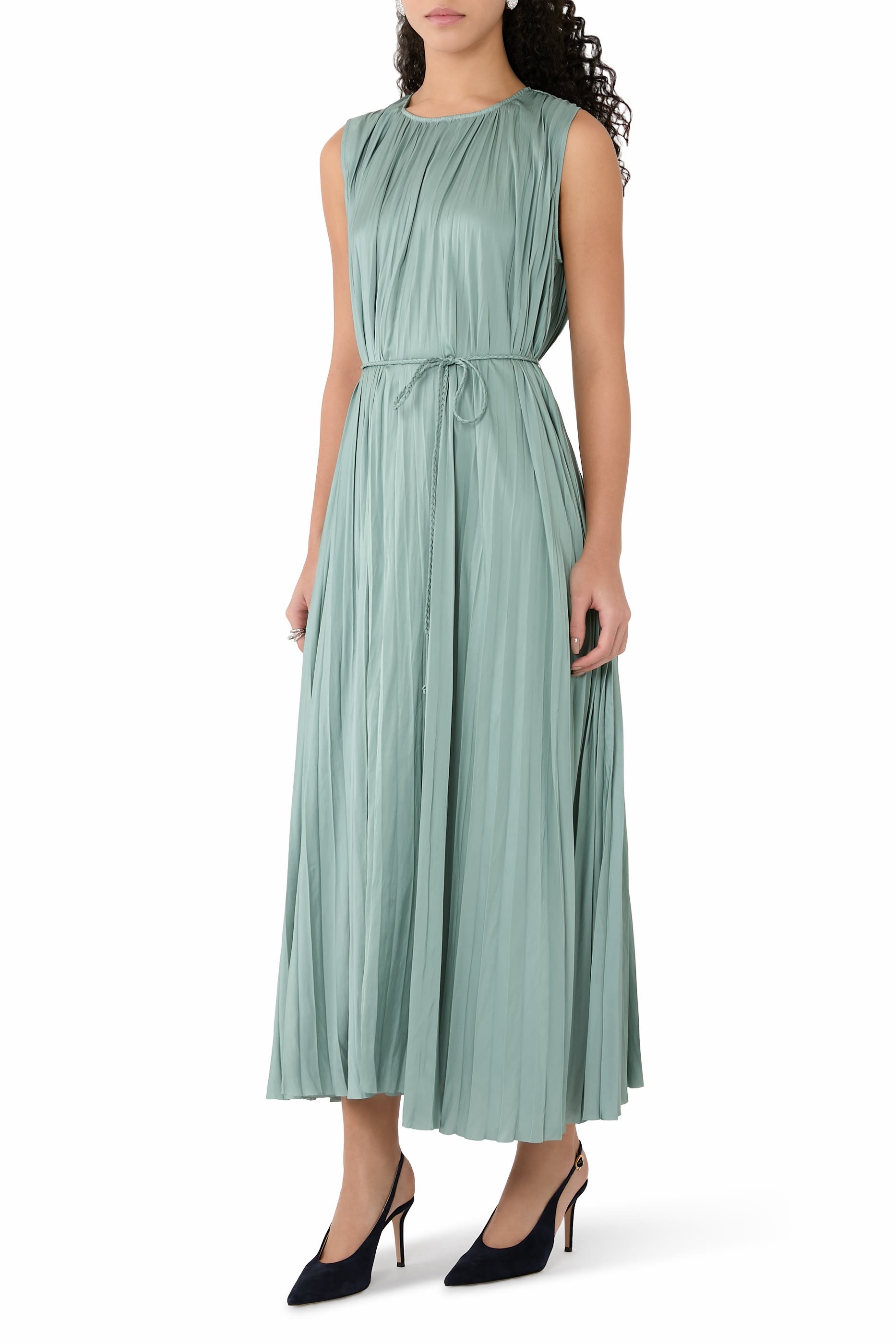 Fianna Pleated Midi Dress