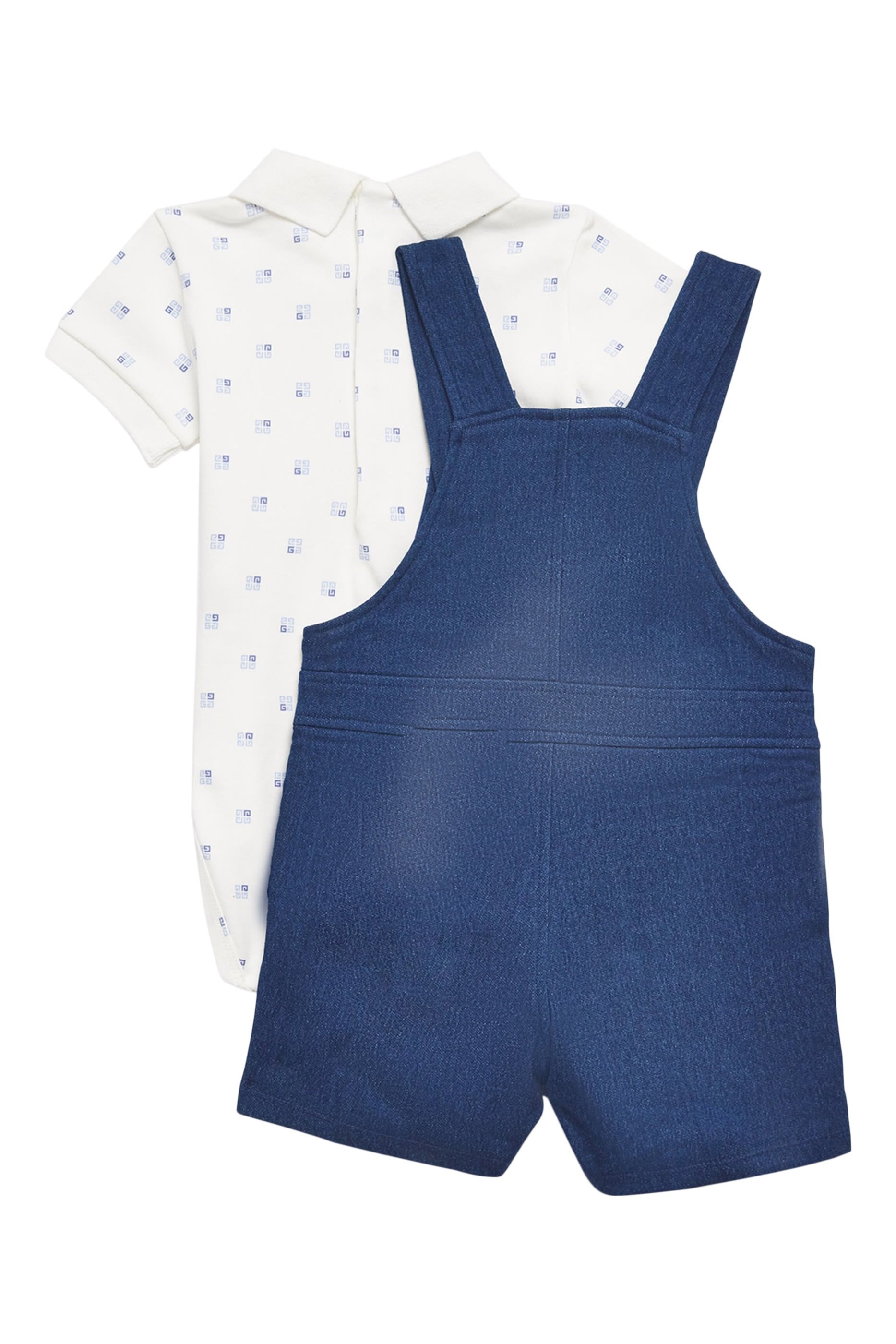 Kids  Logo-Embroidered Dungarees Set