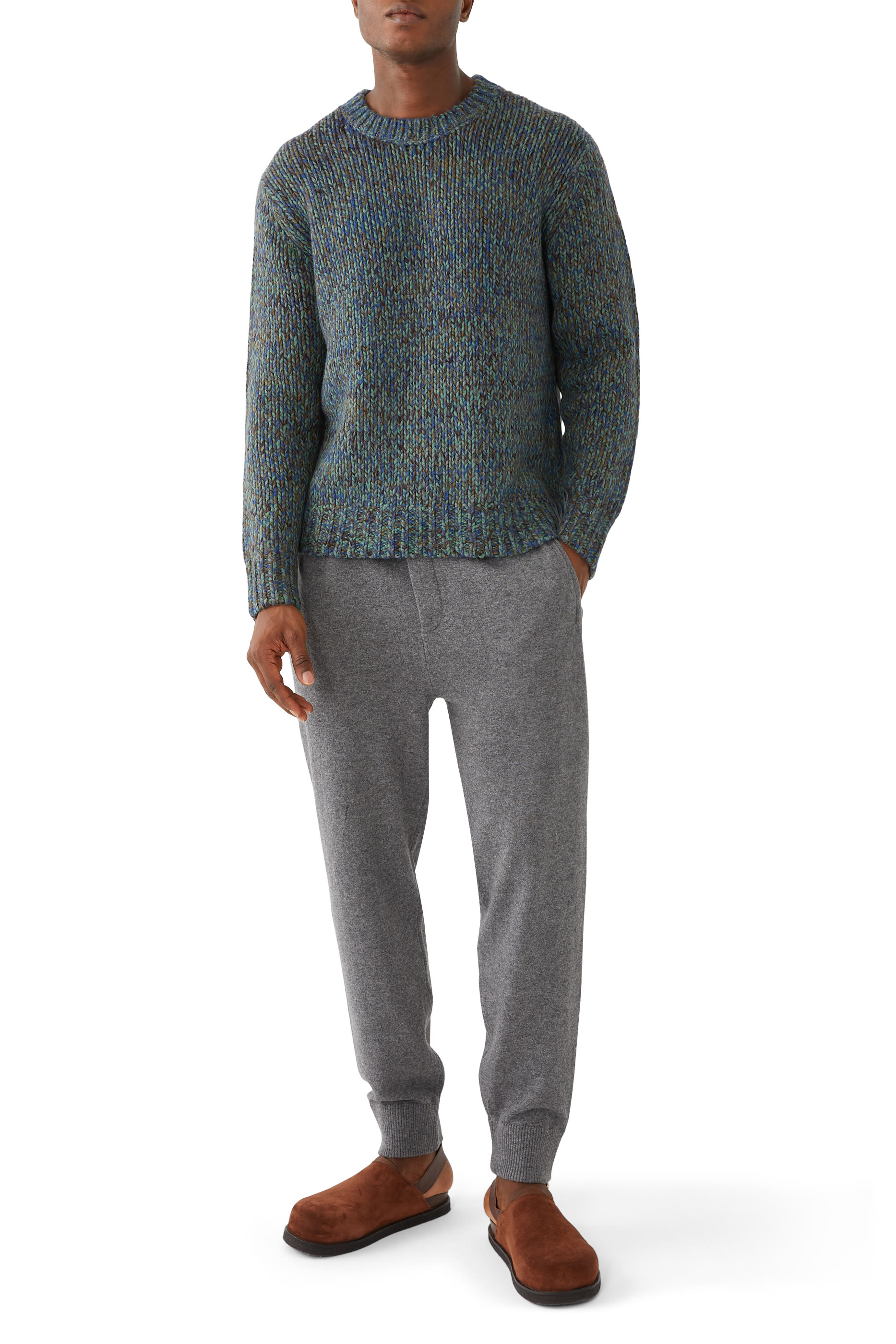 Homespun Marled Crewneck Sweater