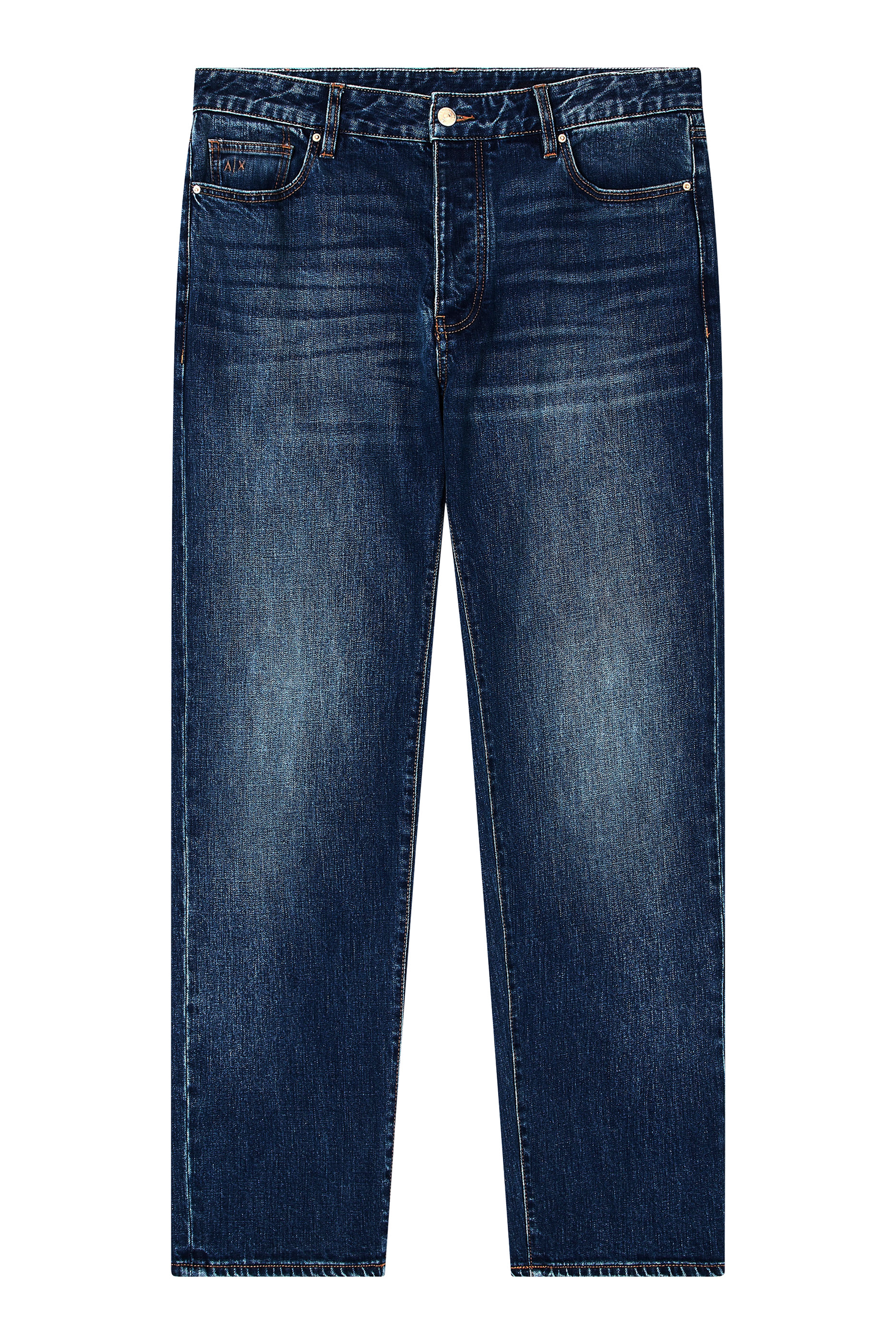 Straight Fit Jeans in Stretch Denim