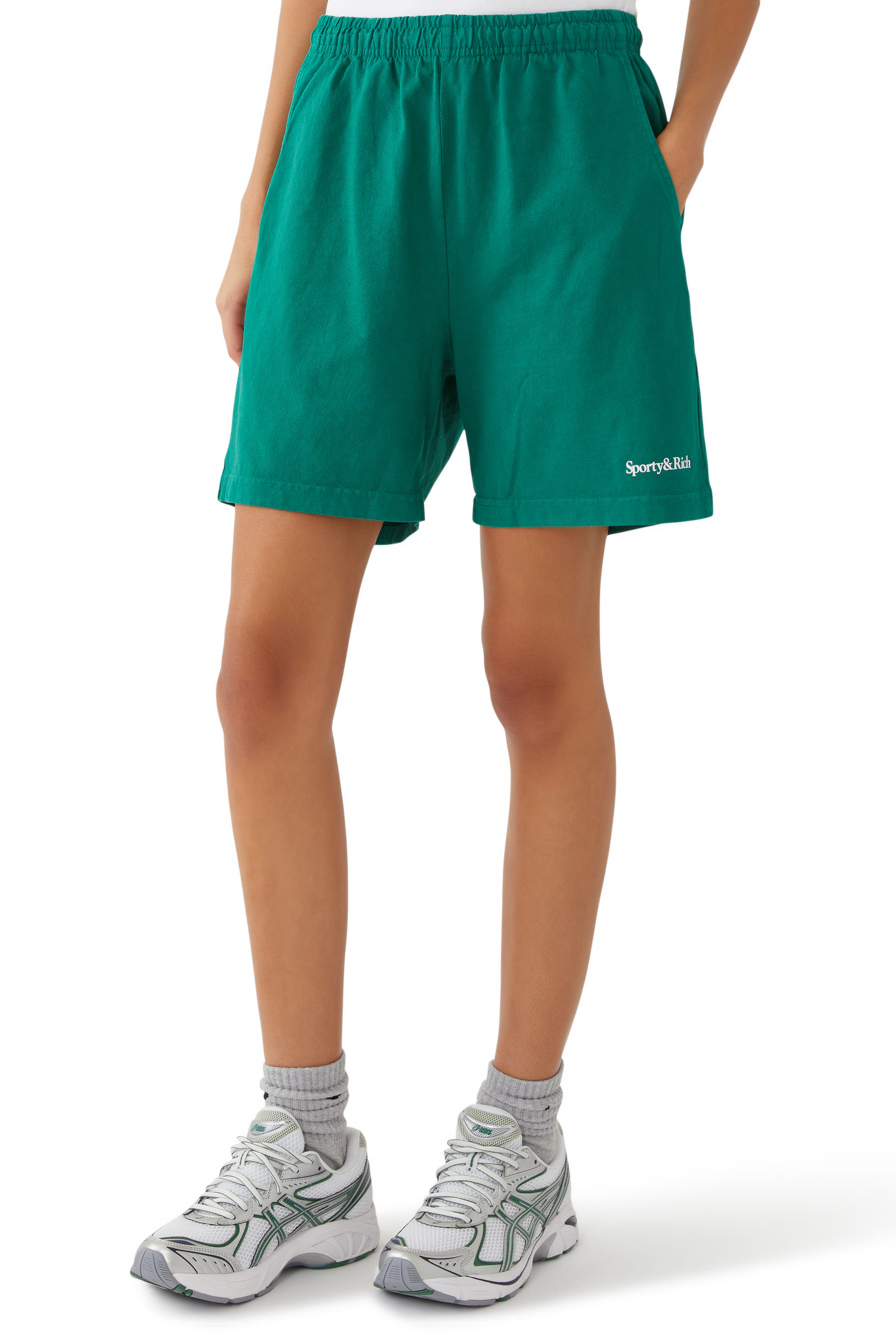 Serif Logo Gym Shorts