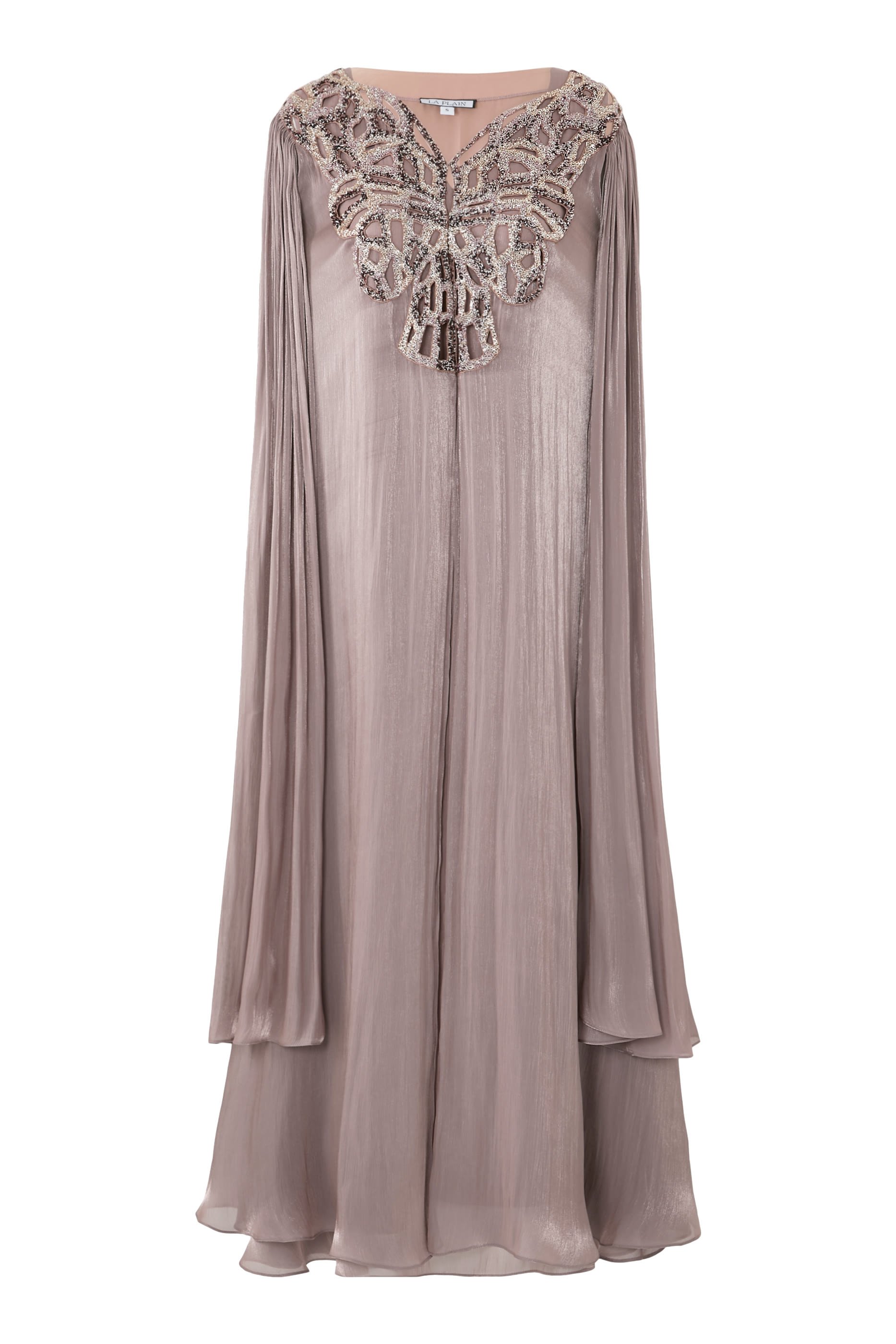 Cape Style Kaftan with Butterfly Inspired Embroidery
