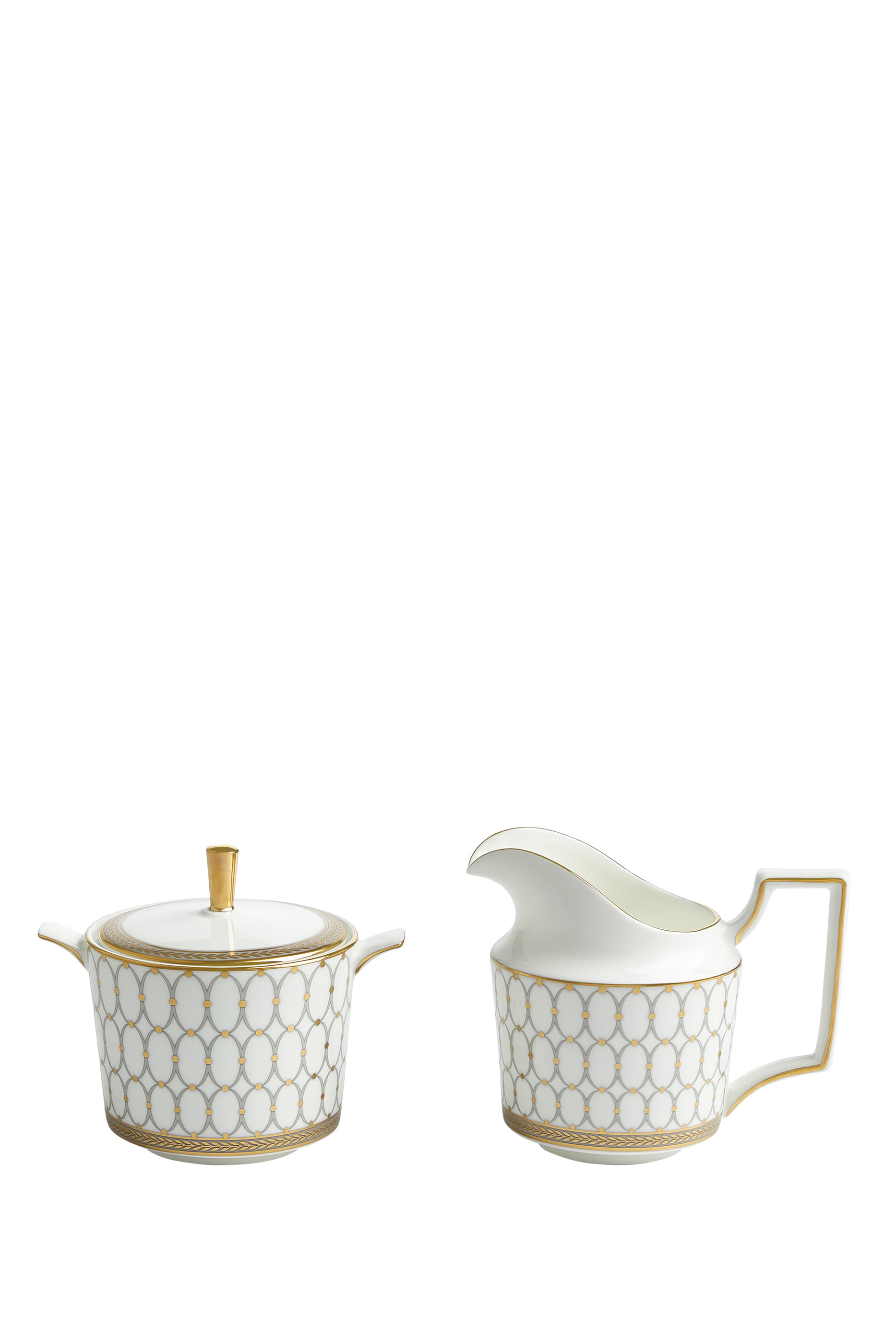 Renaissance Grey Sugar & Creamer Set