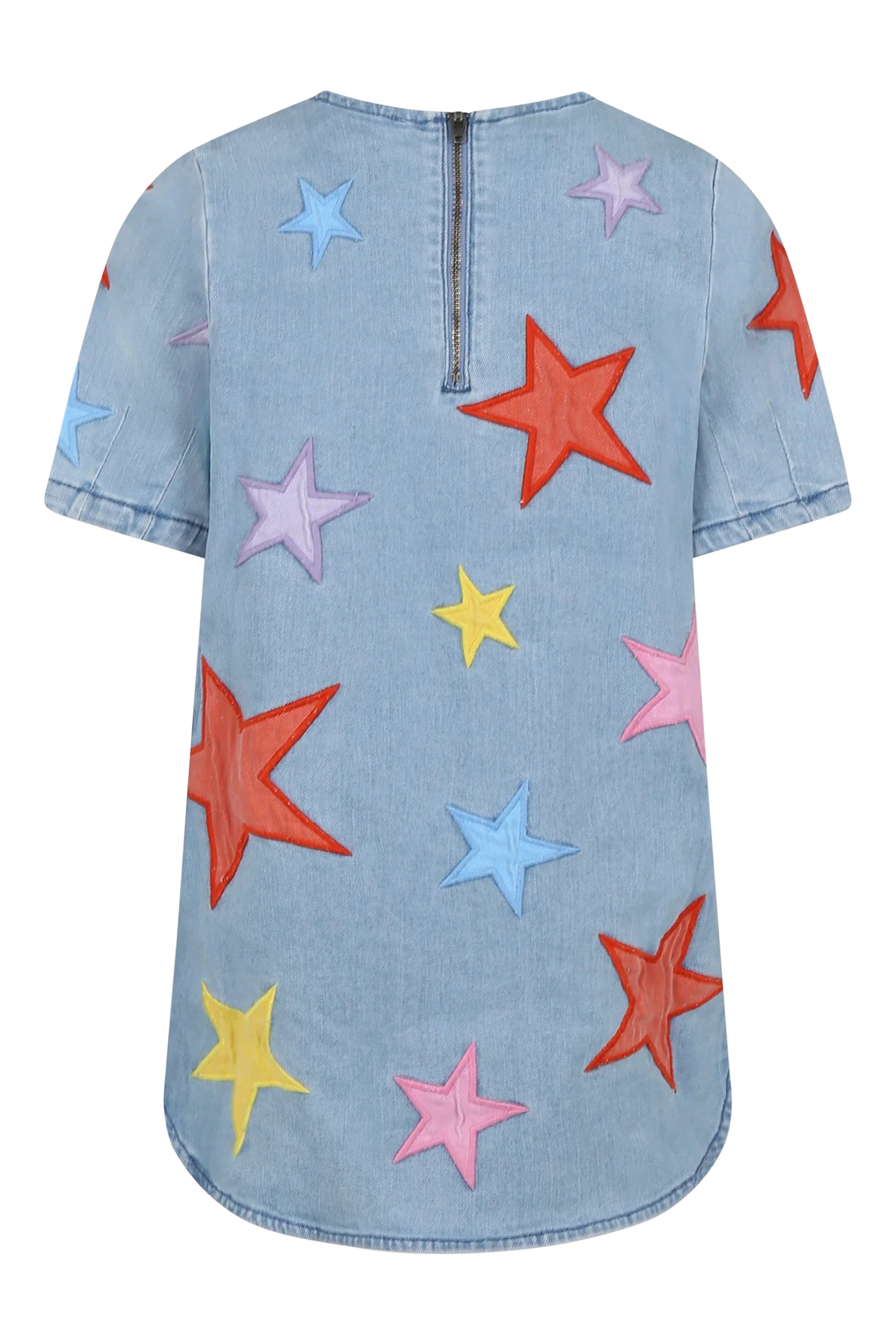 Kids Star-Patch Denim Dress