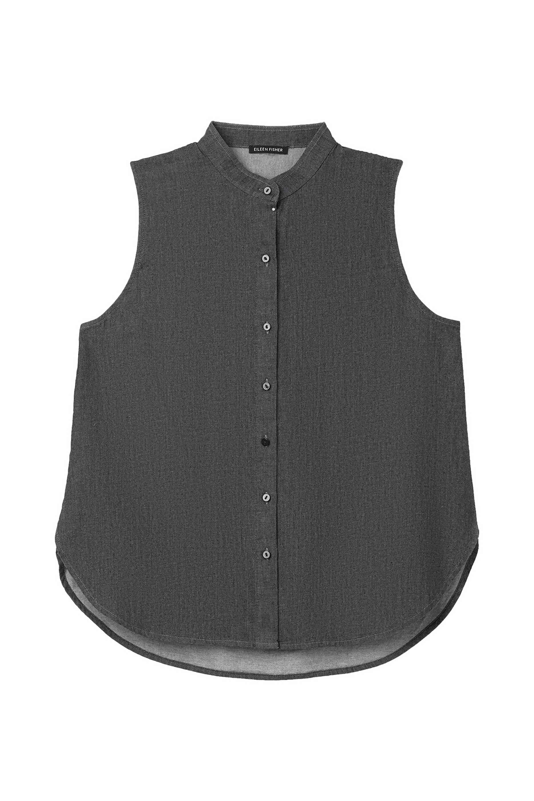 Airy Organic Cotton Twill Sleeveless Shirt