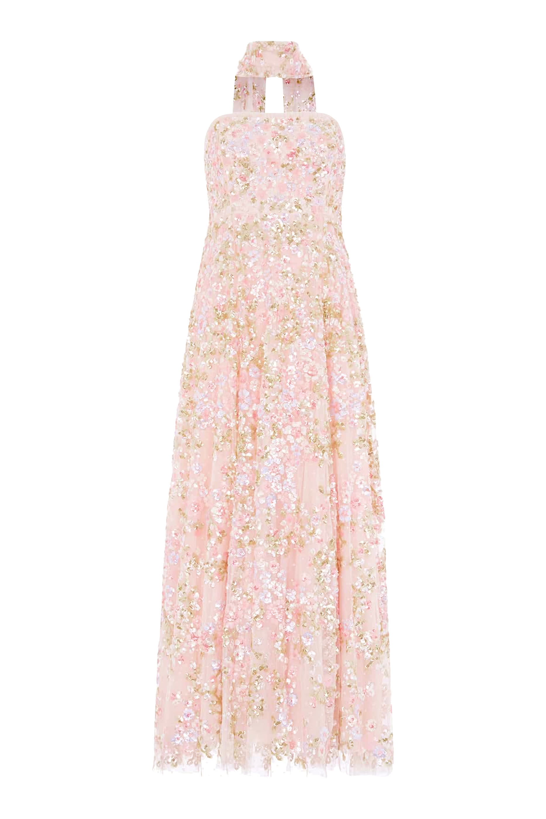 Dream Garland Strapless Gown 