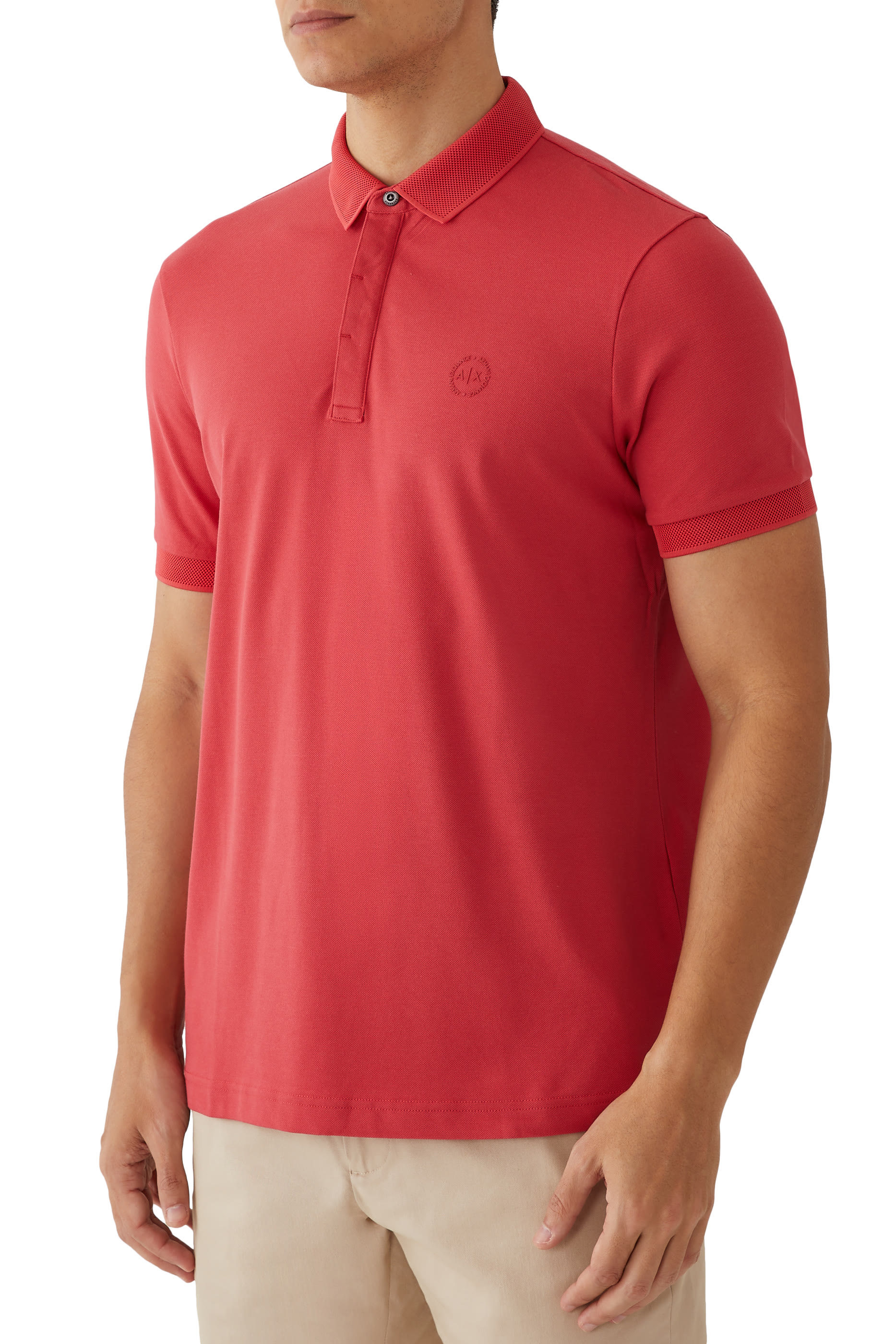 Logo Slim-Fit Polo Shirt in Stretch Piquet