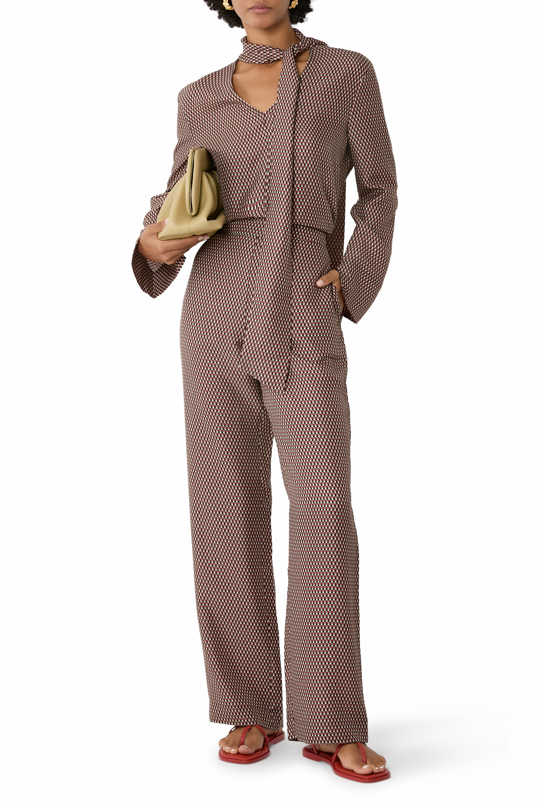 Sahel Overlay Print Pants