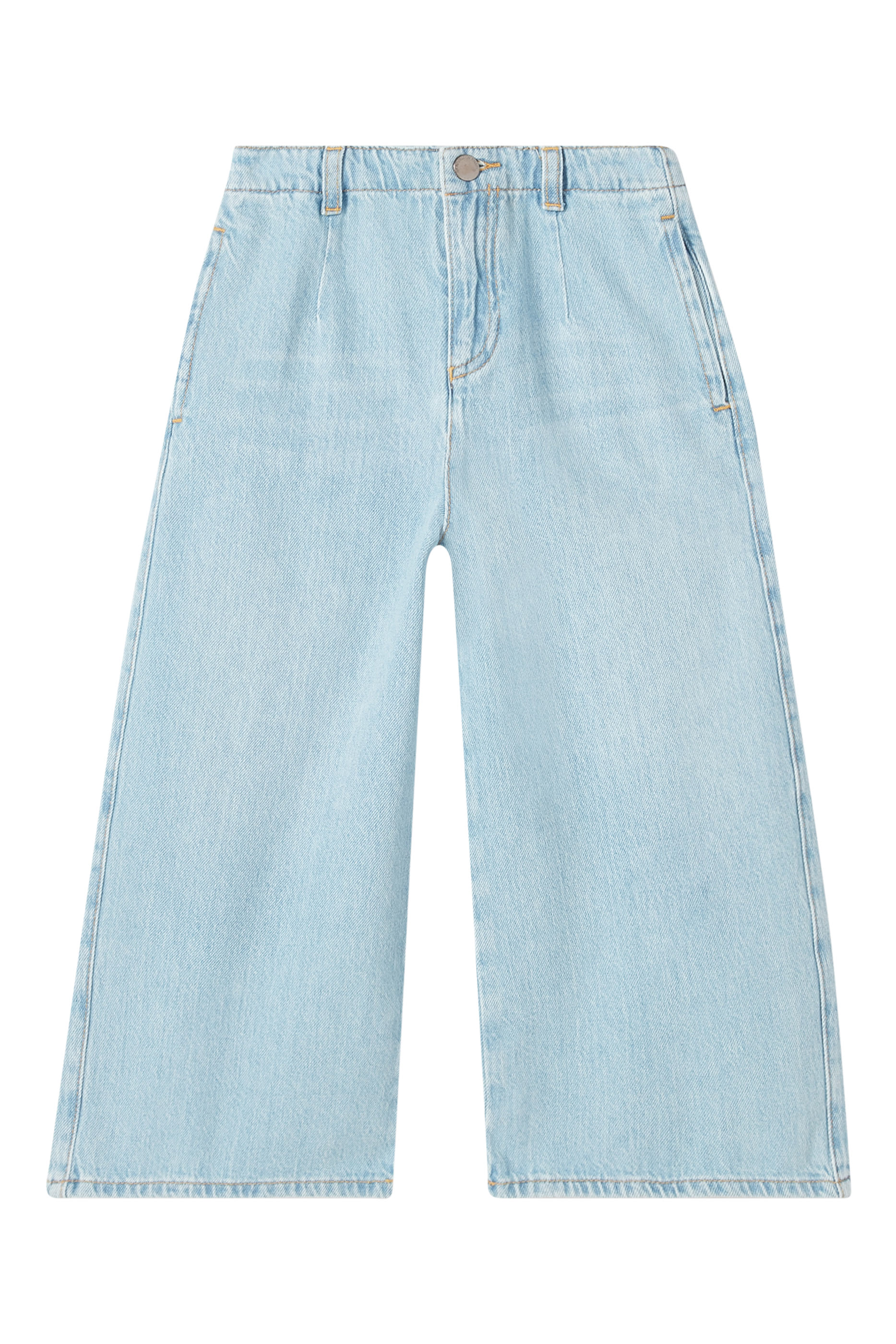 Kids Wide-Leg Denim Jeans