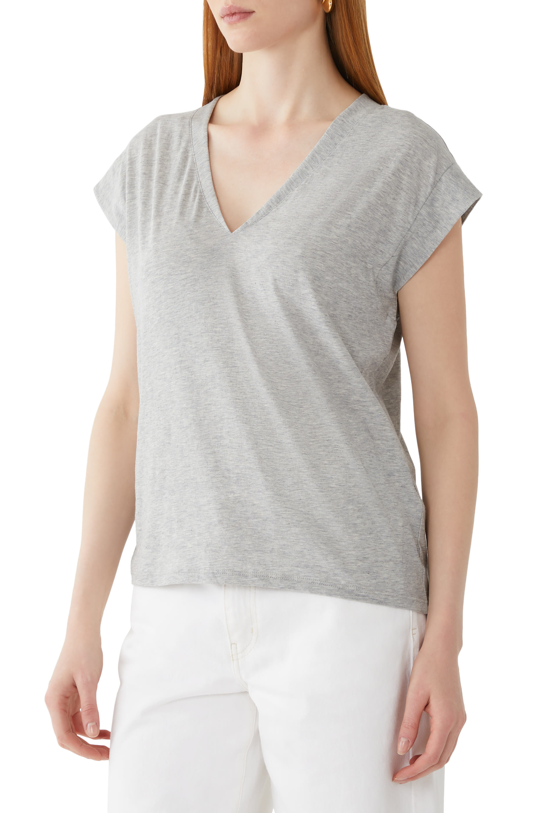  V-Neck Cotton T-Shirt