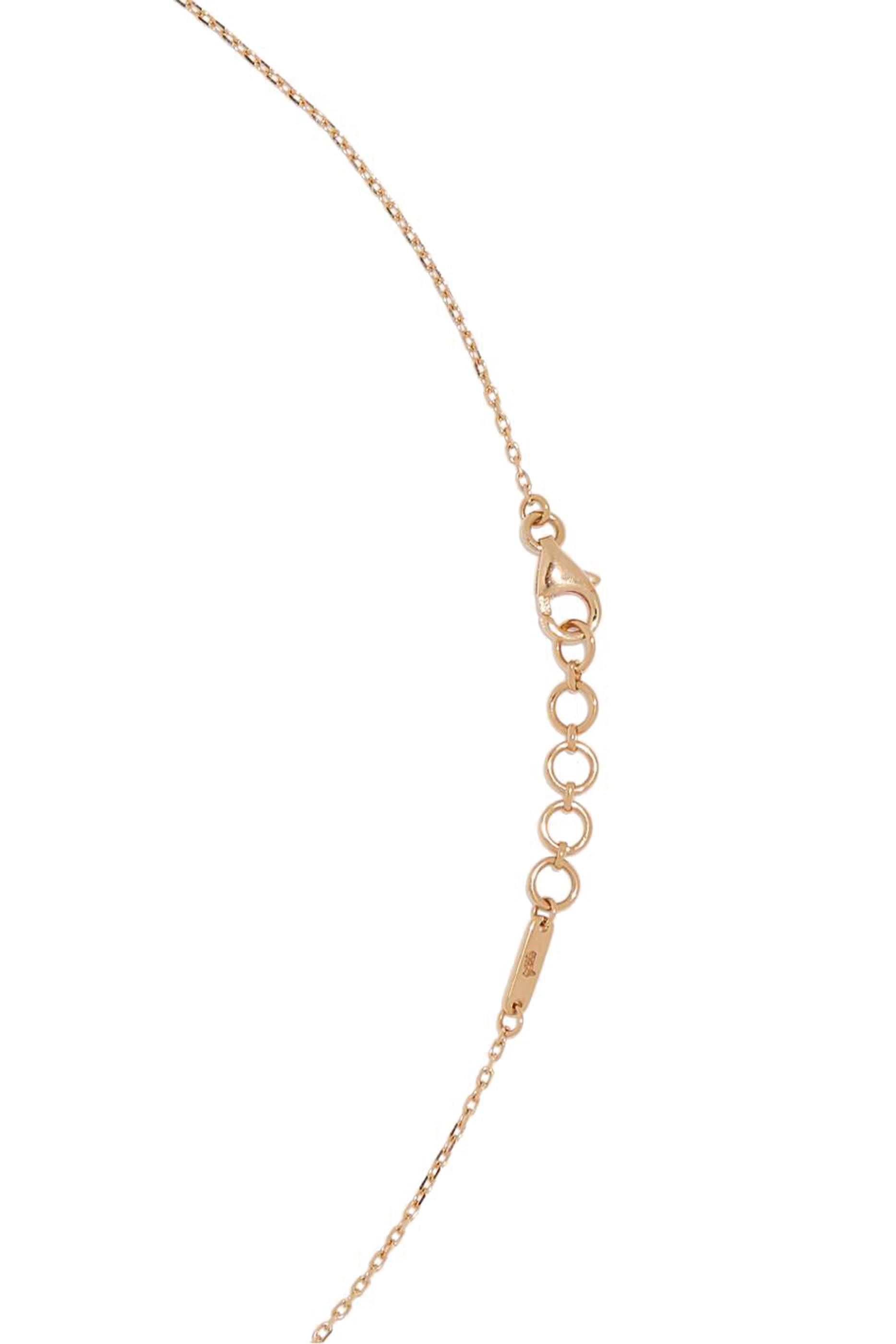 Yellow-Gold & Turquoise-Enamel Al Hobb Charm Necklace