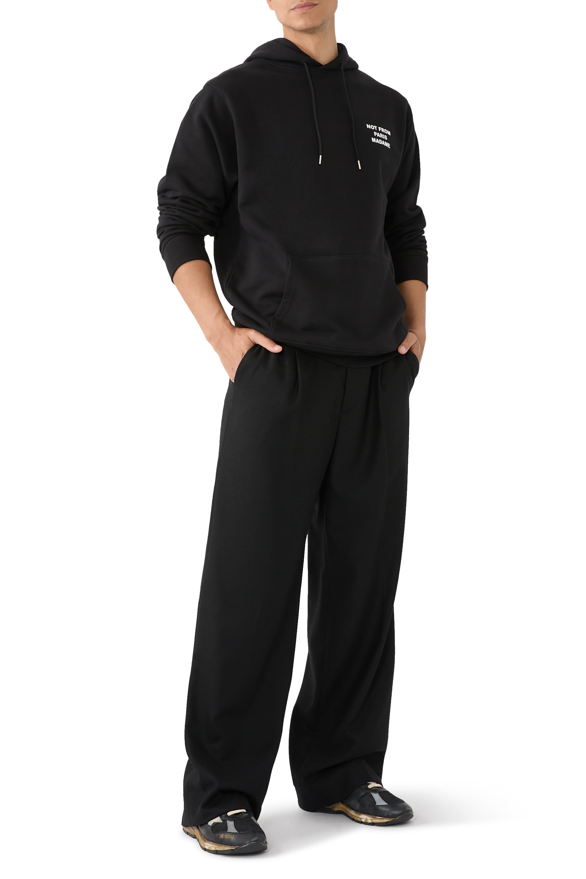 Cotton Slogan Hoodie