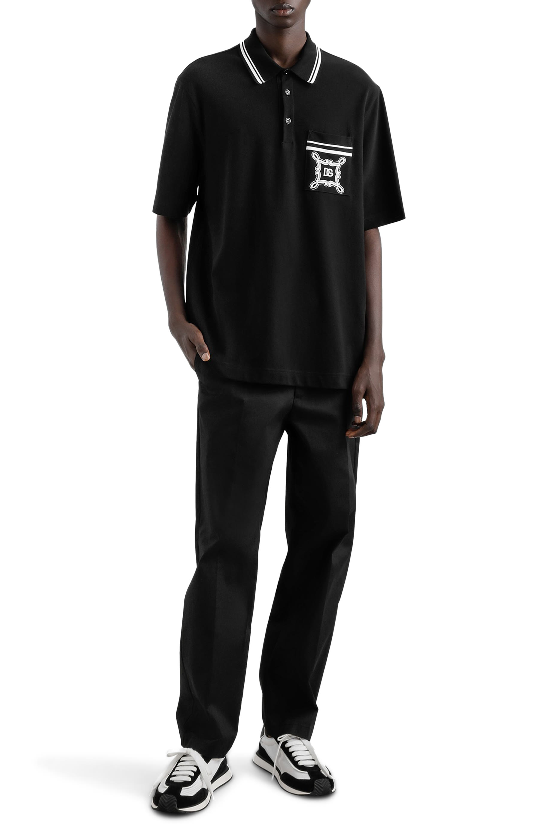 Bandanna-Print Cotton Polo-Shirt