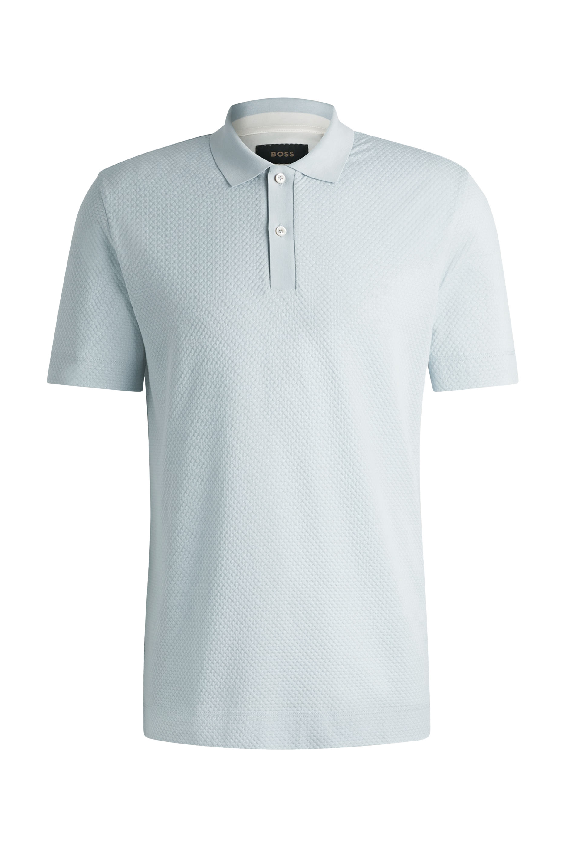 Polo Shirt with Bubble Structure