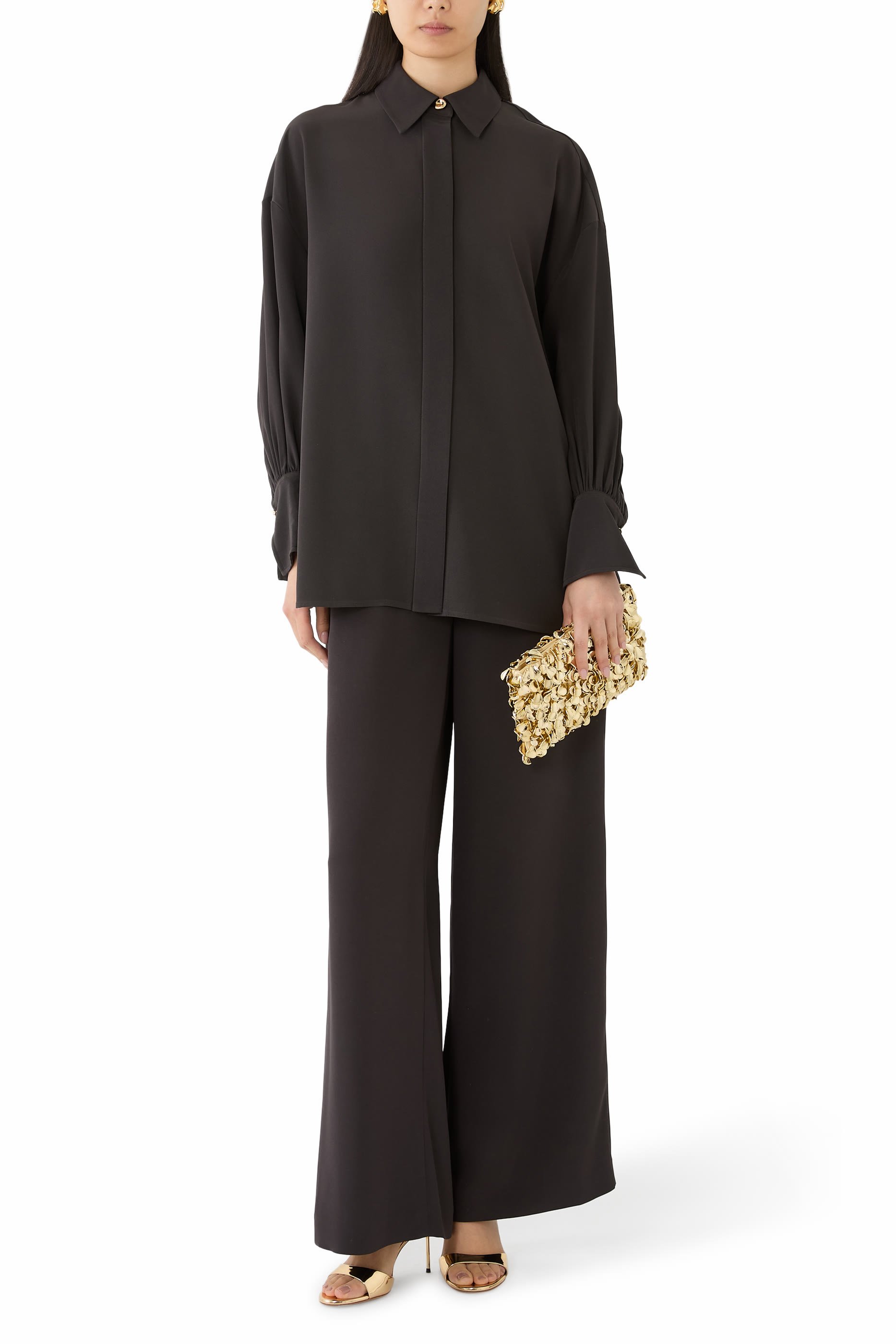 Nour Satin Twill Trousers