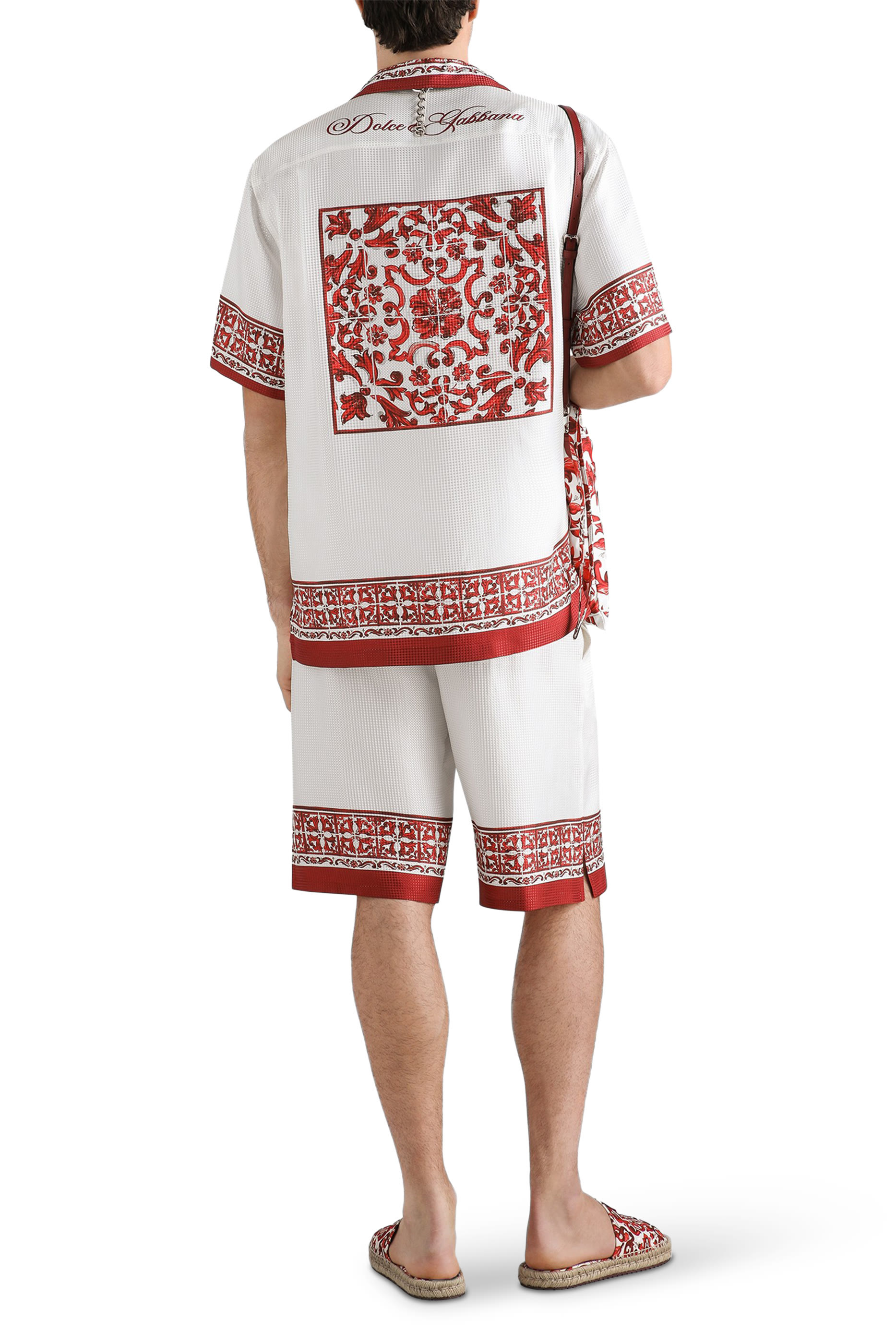 Majolica-Print Jacquard Twill Vanity Bermuda Shorts 