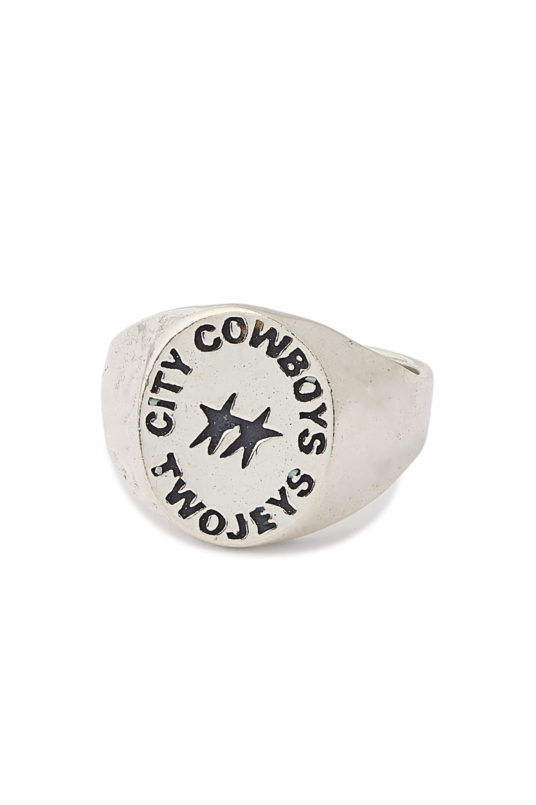 Ignorant Cowboy Signet, 925 Sterling Silver