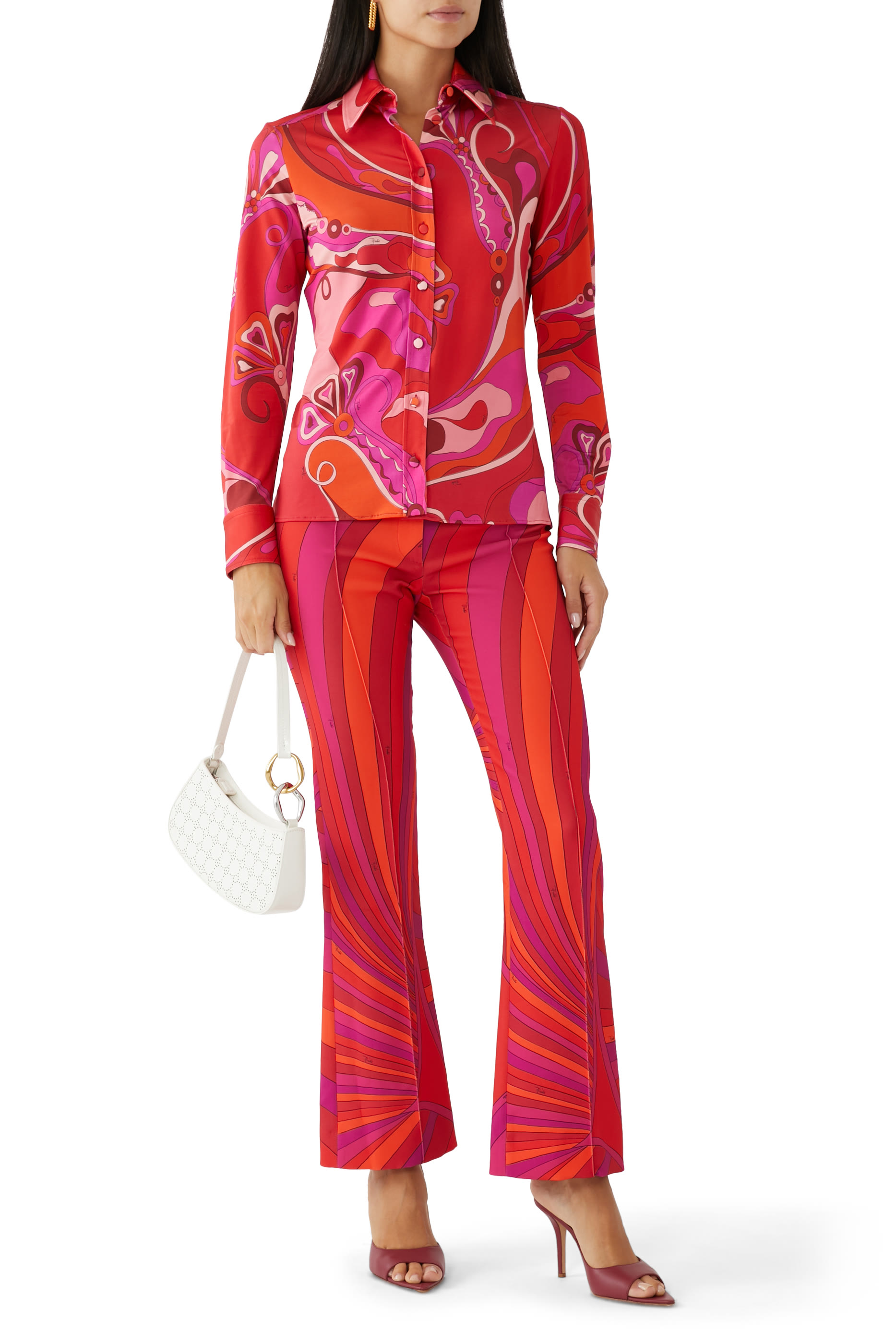 Orchidee-Print Shirt