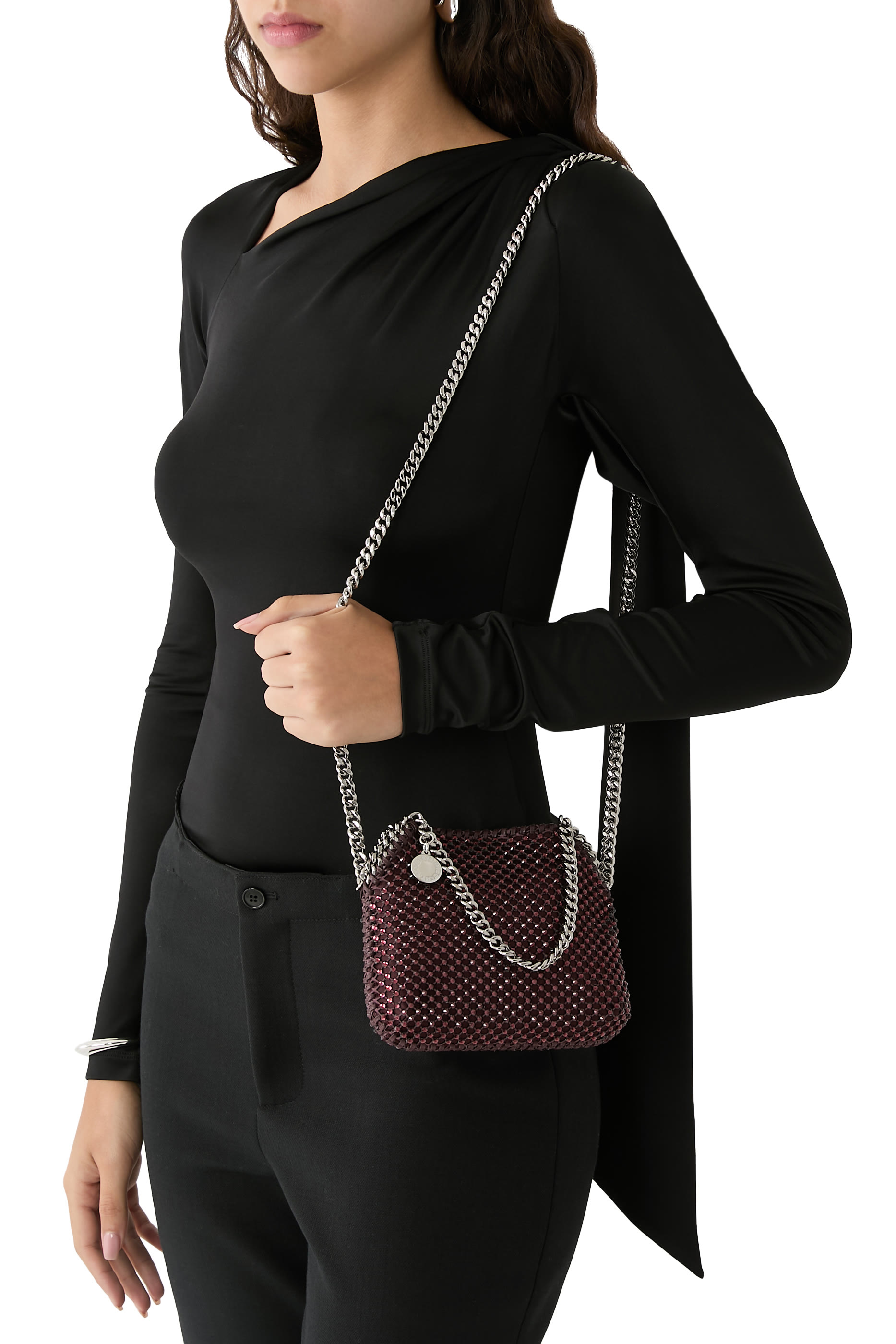 Falabella Tiny Crystal Tote Bag