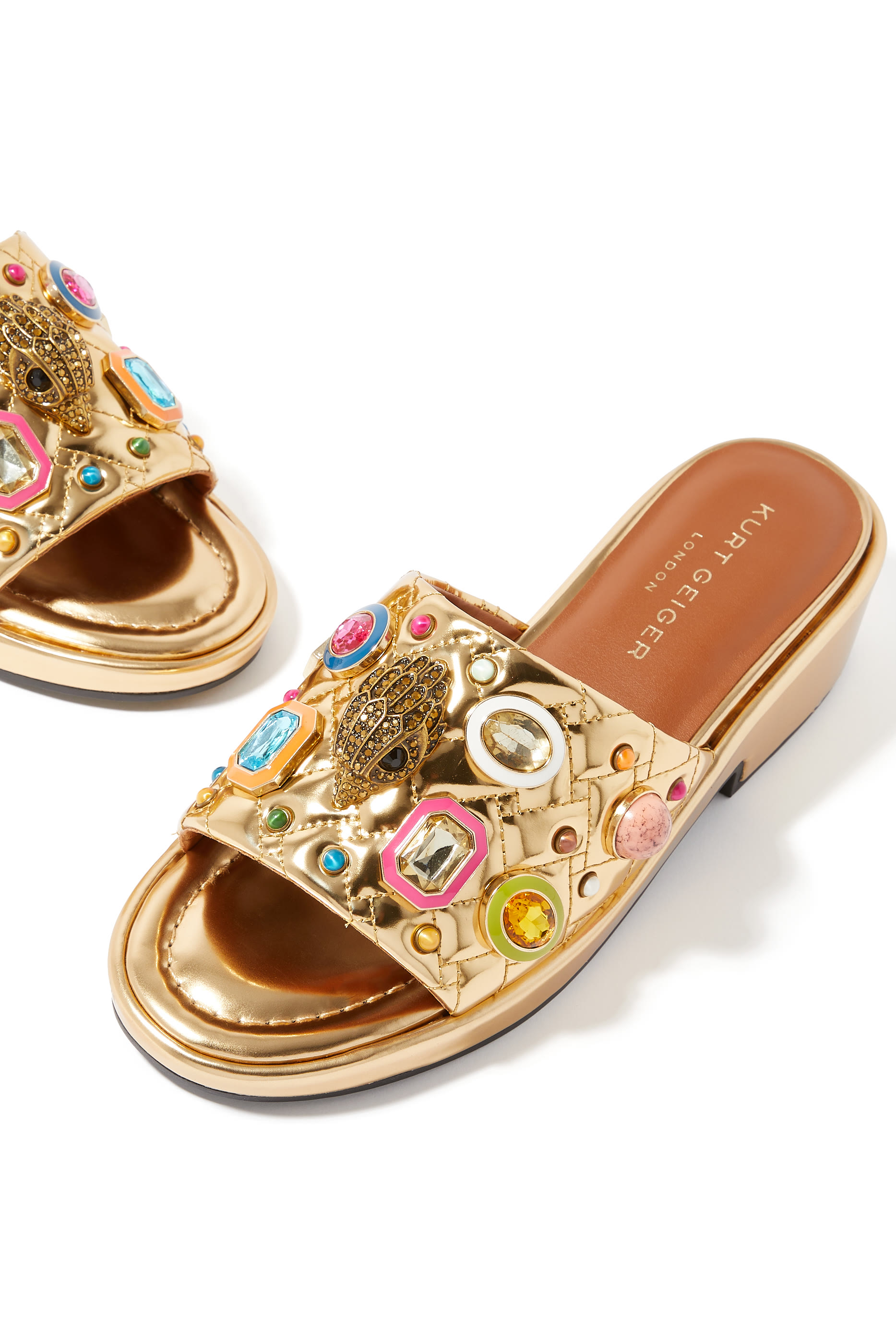 Multi Gem 50 Flatform Sandals
