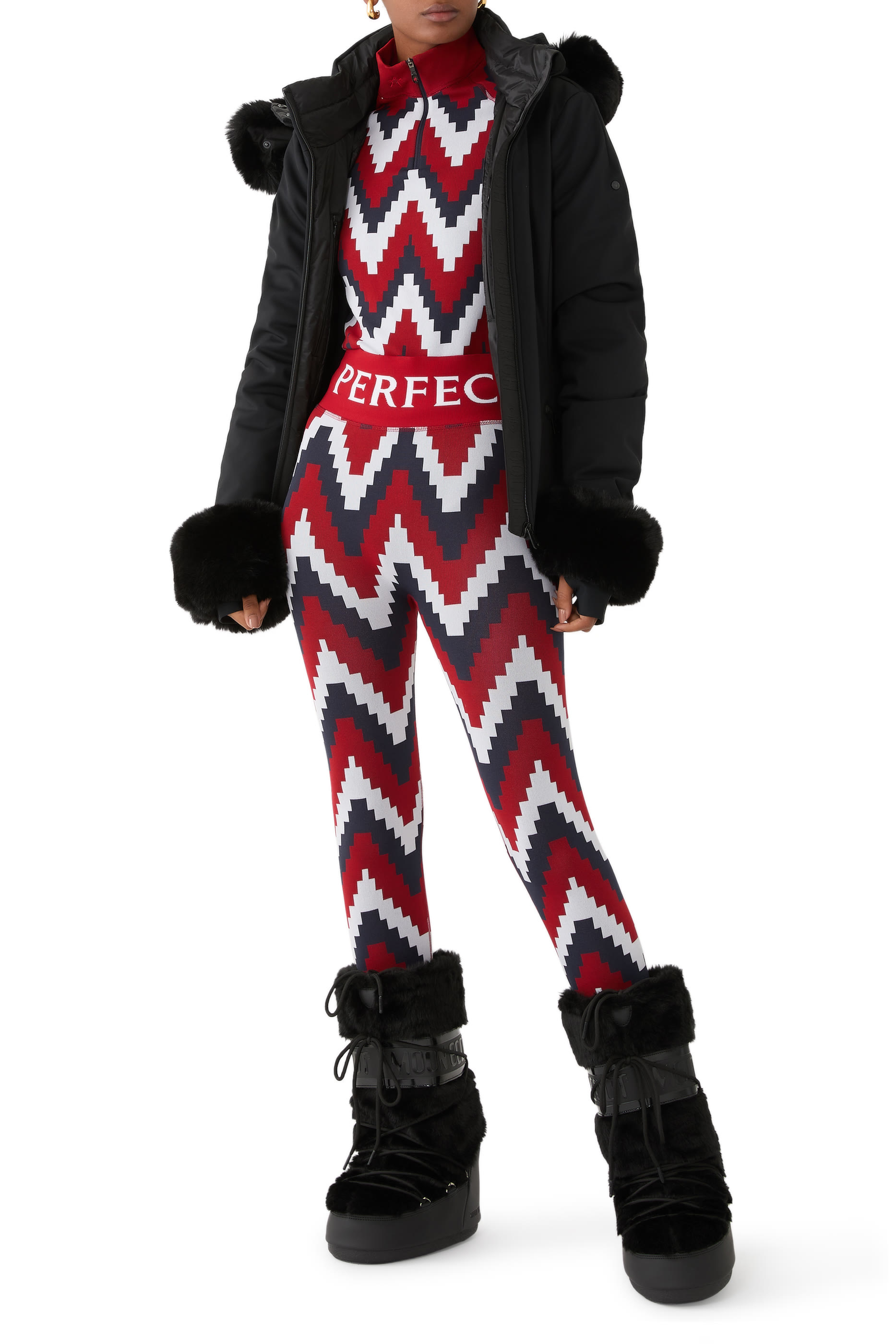 Chevron 1/4-Zip Base Layer Top