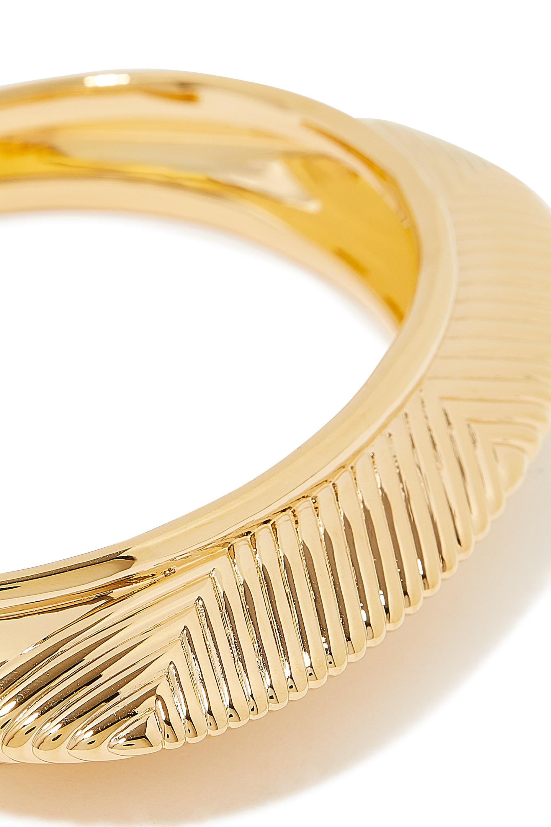 Hera Dome Ridge Statement Cuff Bracelet, 18k Recycled Gold Plating on Brass