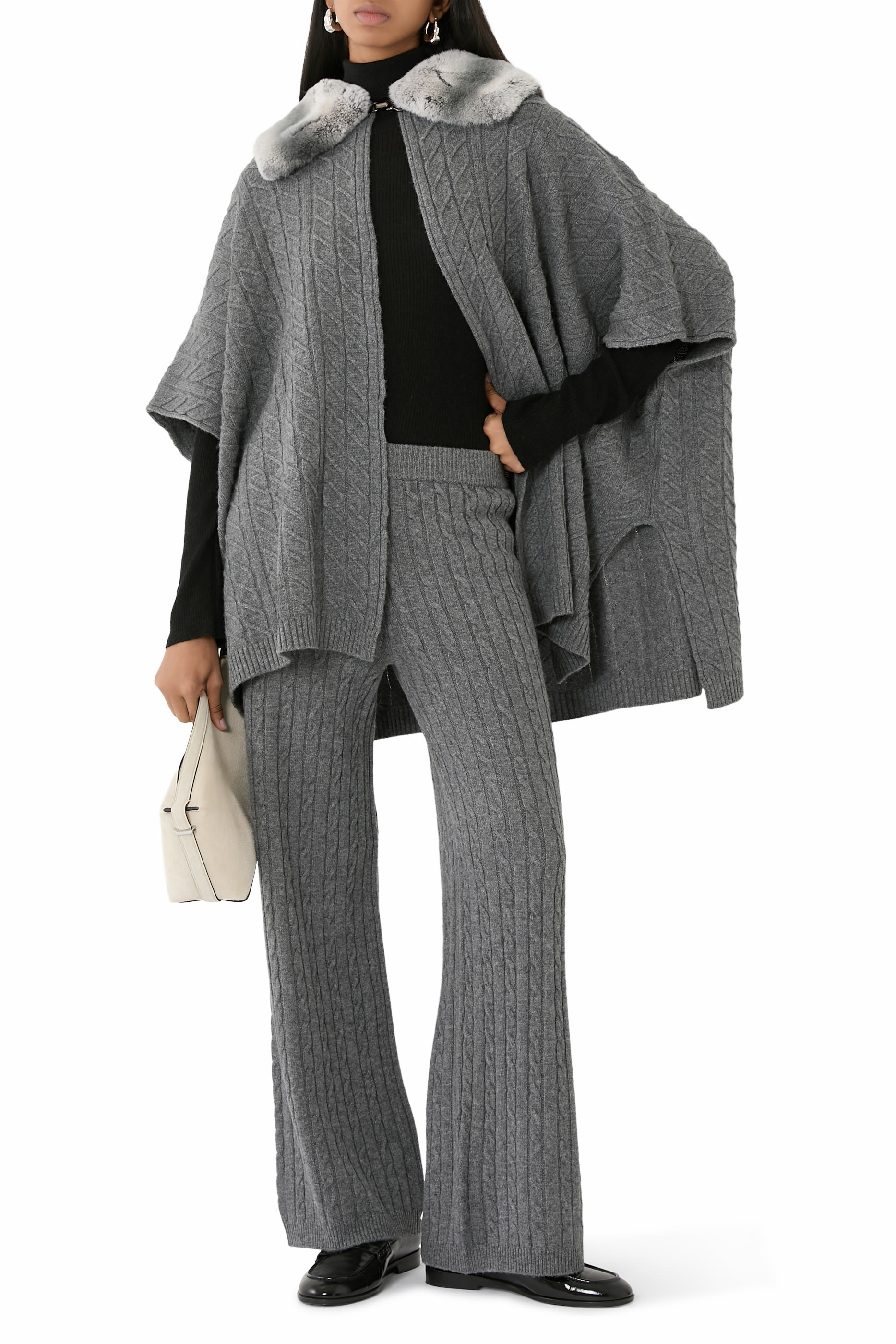 Collar Detail Poncho