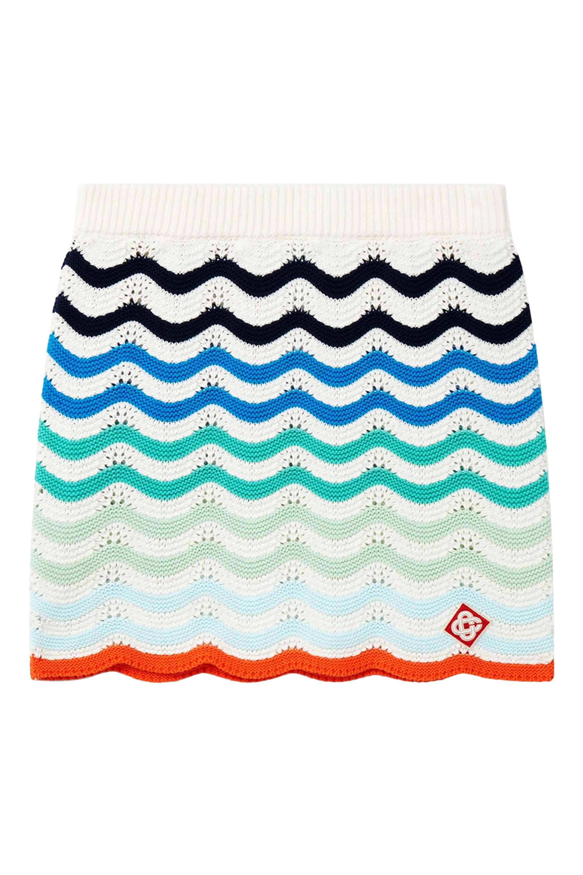 Gradient Wave Mini Skirt