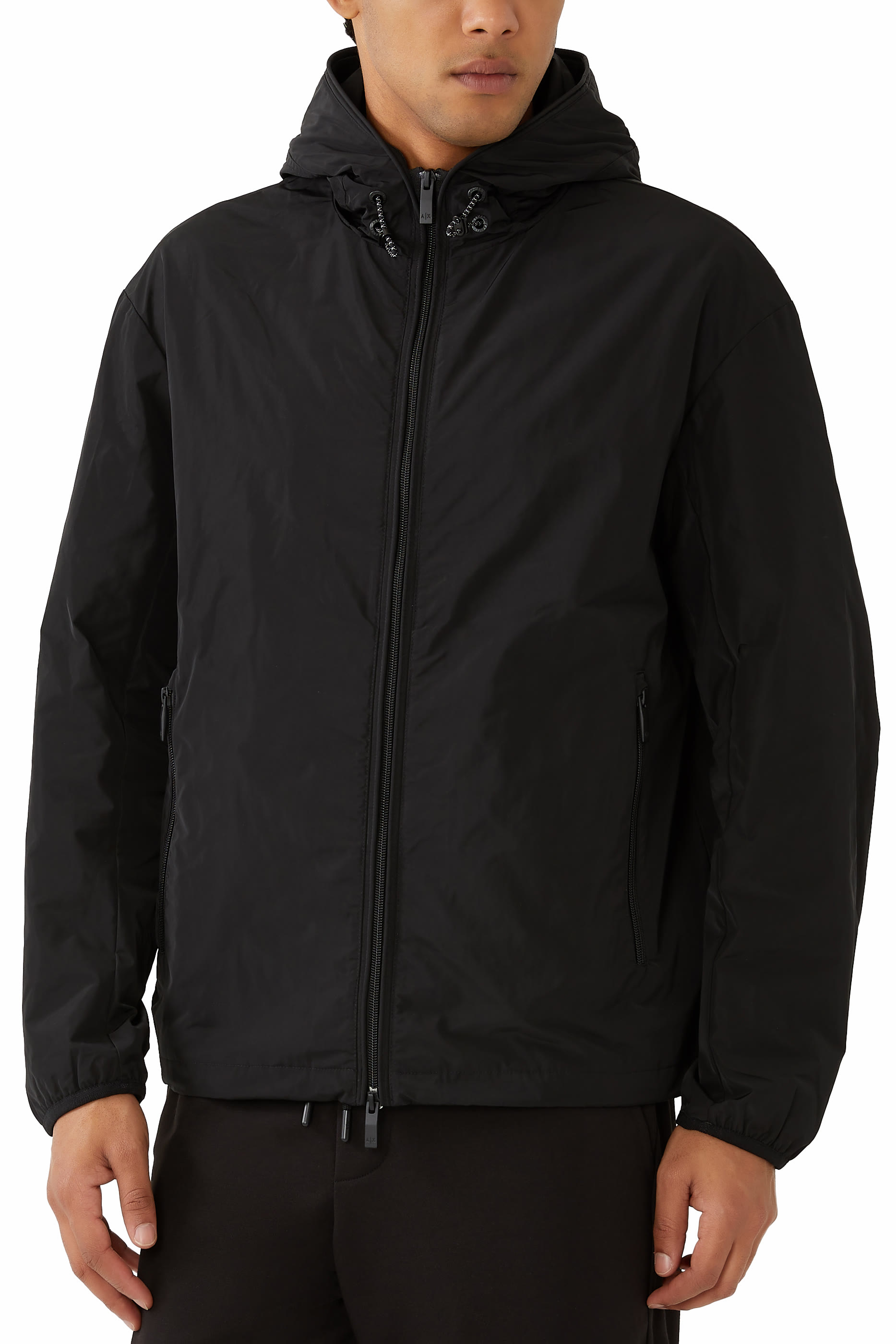 Jacket with Hood and Pockets