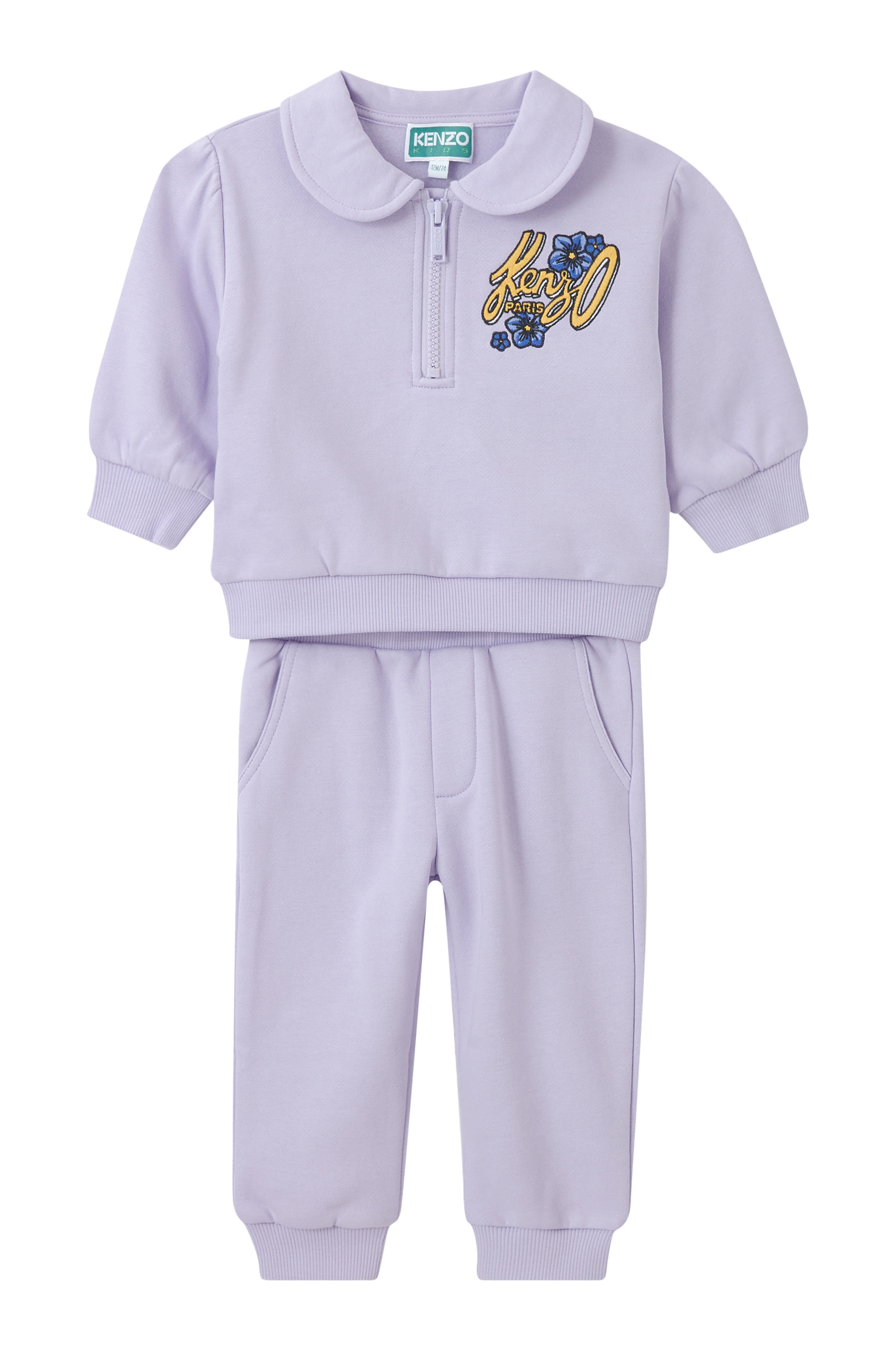 Kids Embroidered Sweater and Trousers Set