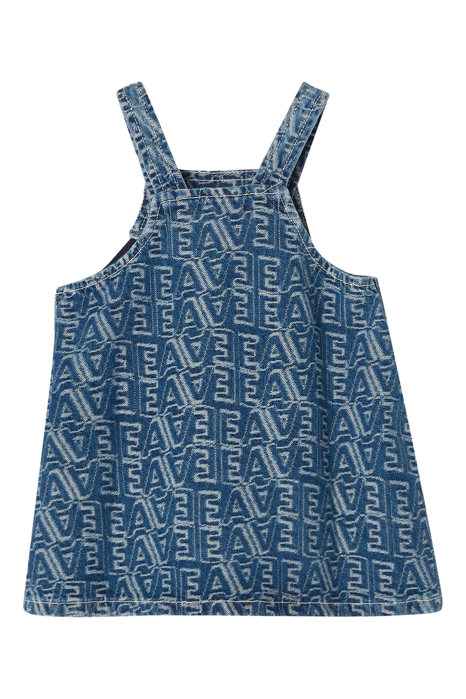 Kids All-Over EA Logo Denim Dress