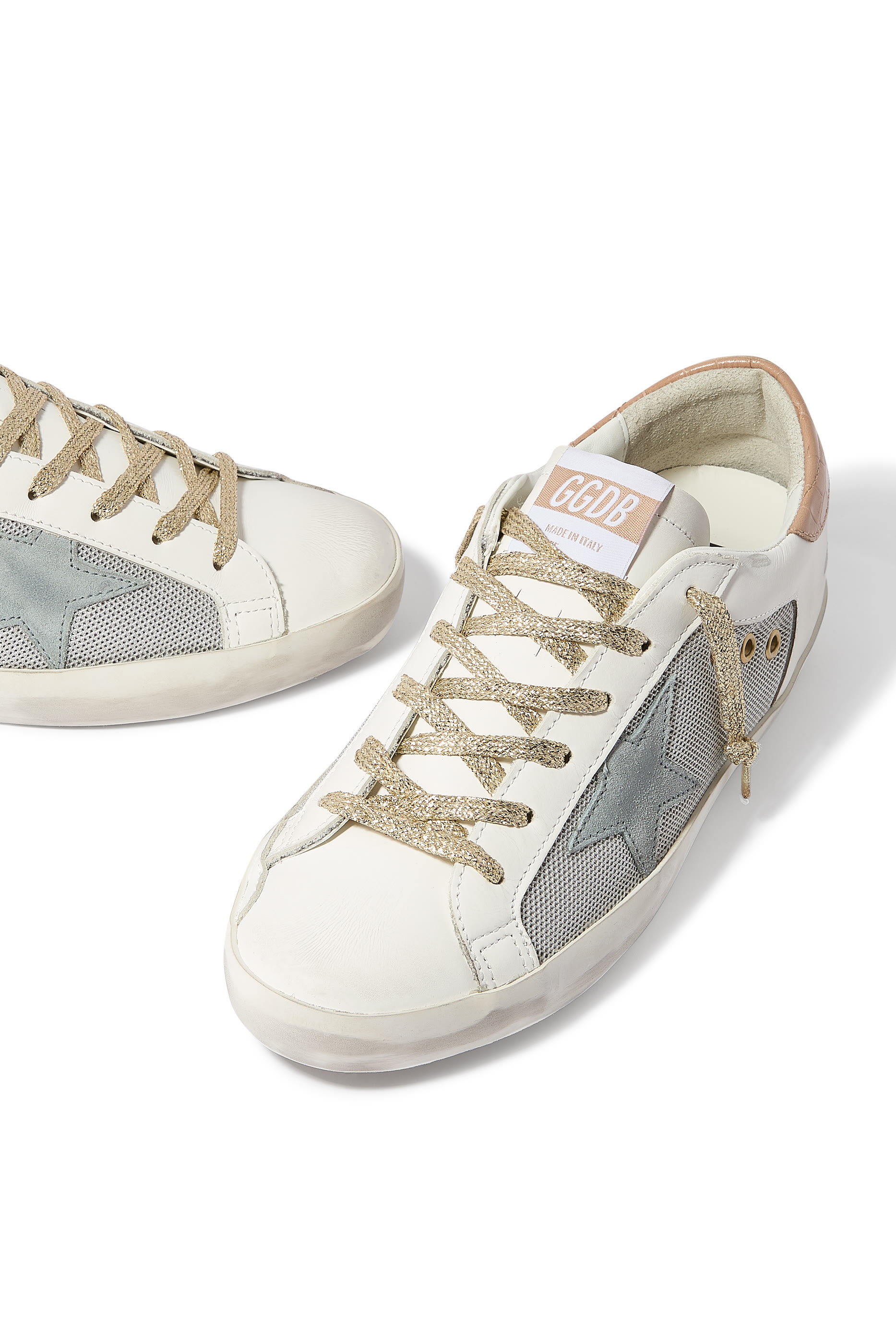 Super-Star Net & Leather Sneakers